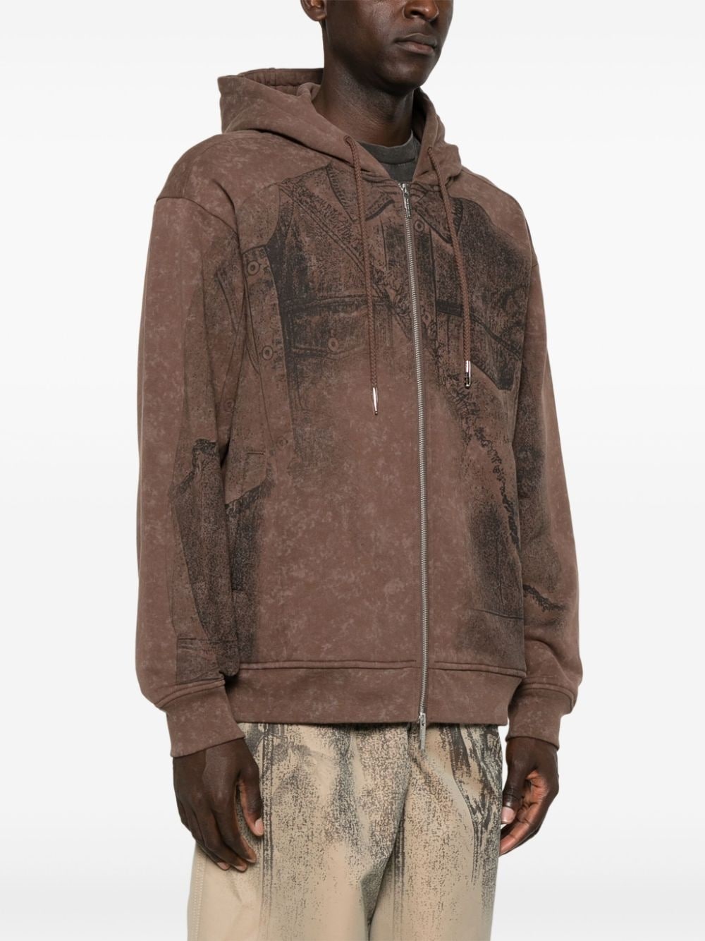 zip-up hoodie - 3