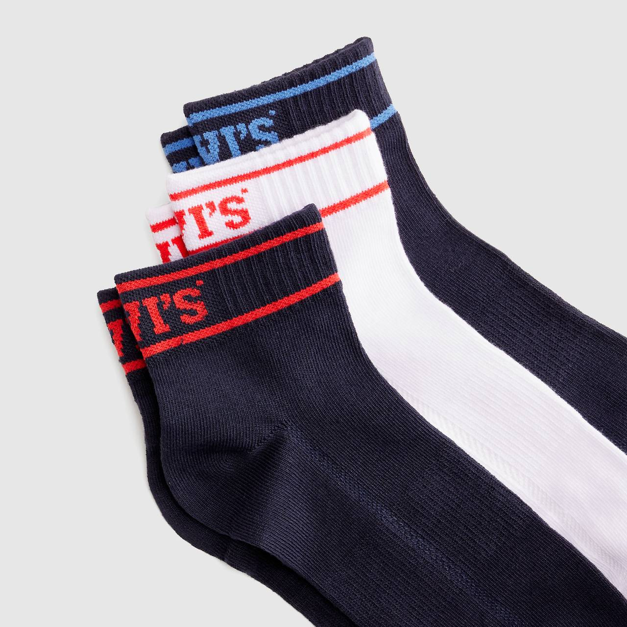 MID CUT COLLEGIATE LOGO SOCKS (3-PACK) - 2