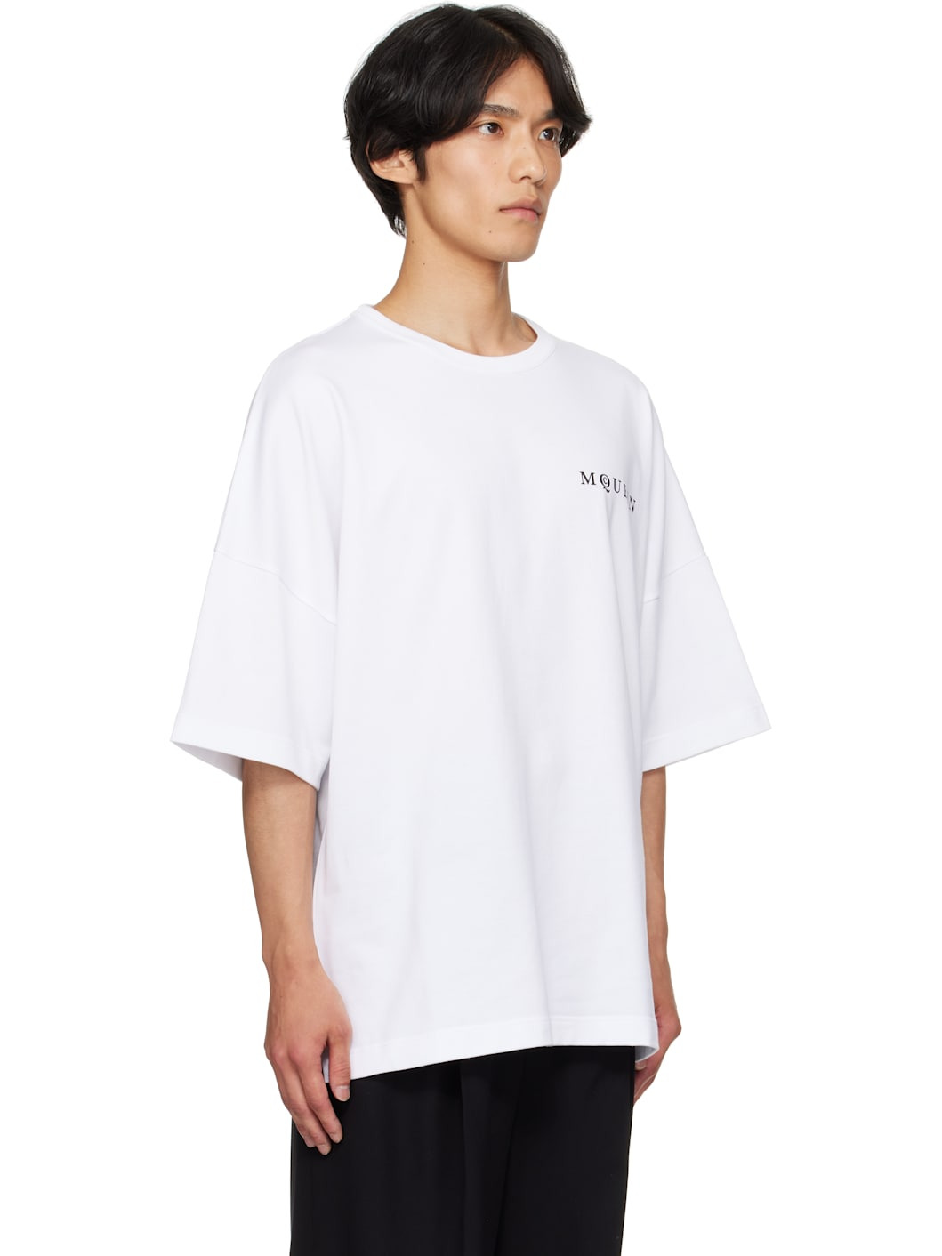 White Oversized 'McQueen' T-shirt - 2