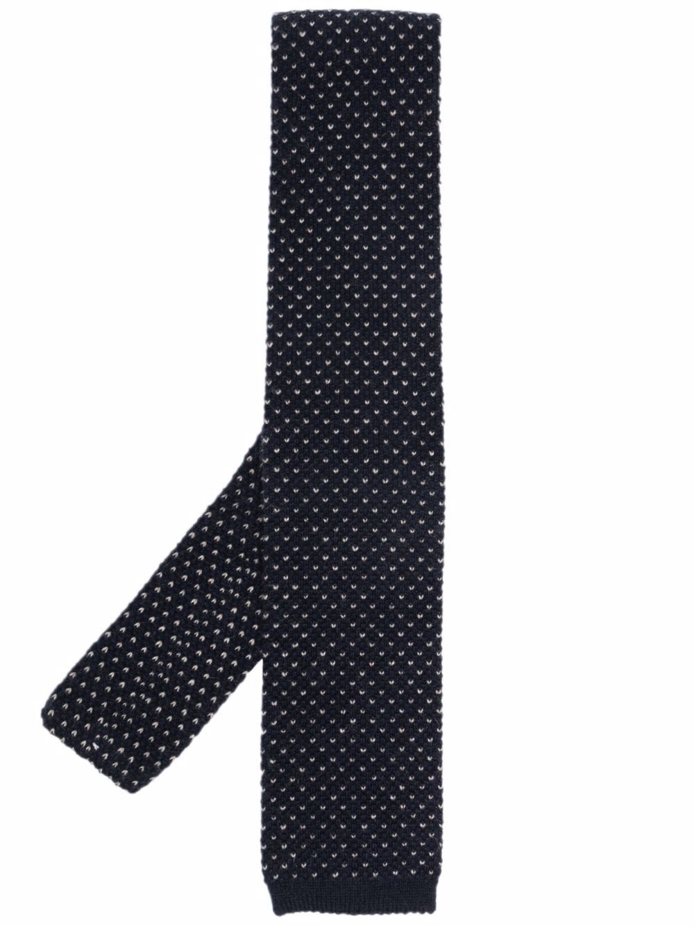 woven straight-edge tie - 1