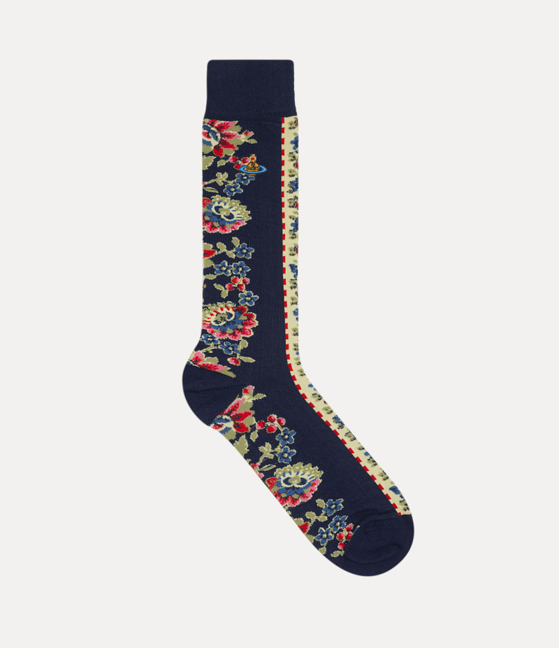 FLOWER STRIPE SOCKS 1