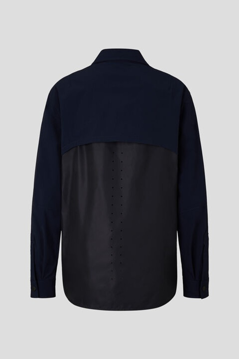 BOGNER Agnello unisex shirt jacket in Dark blue outlook