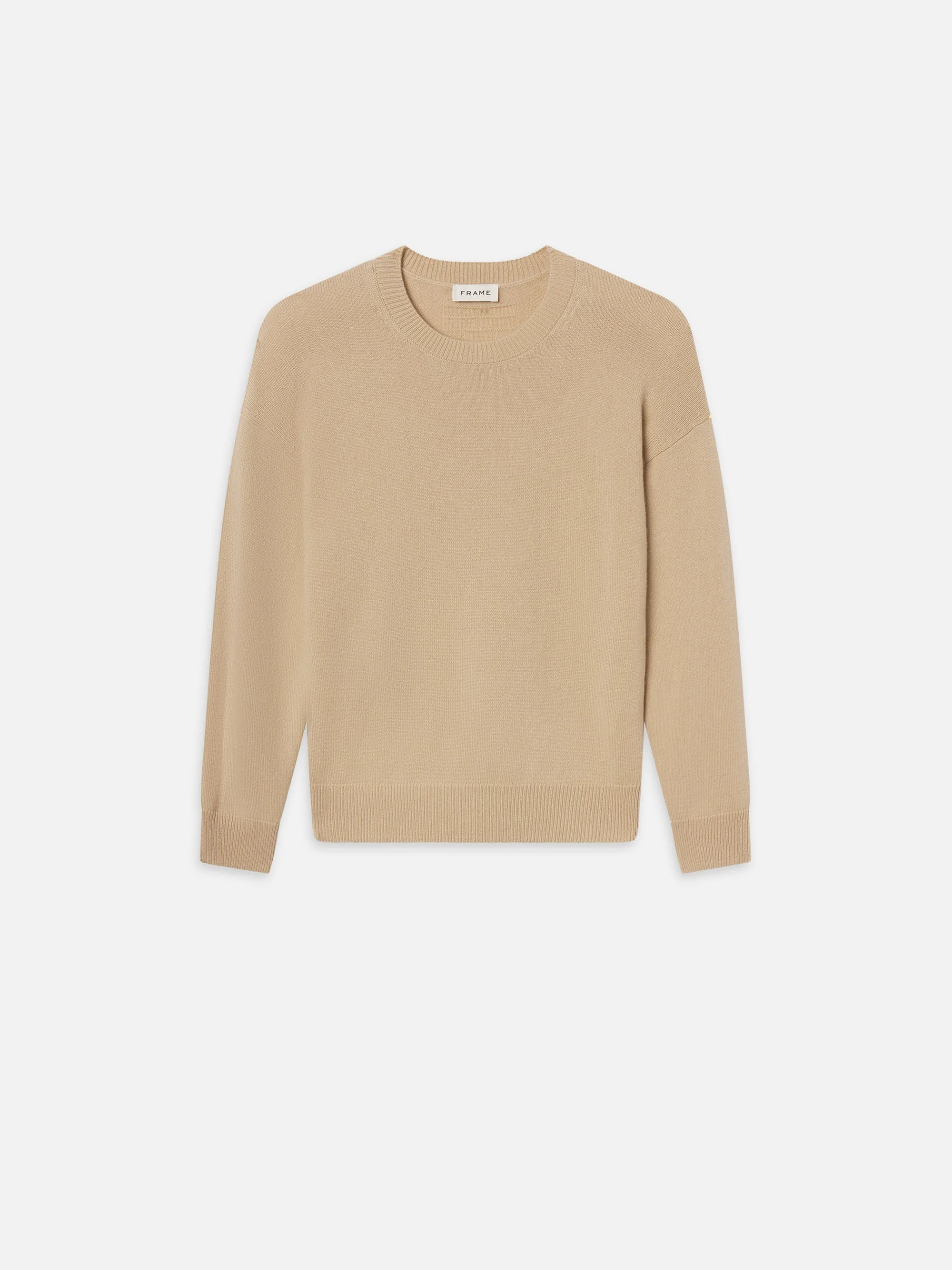 Light Weight Cashmere Crewneck in Summer Beige - 1
