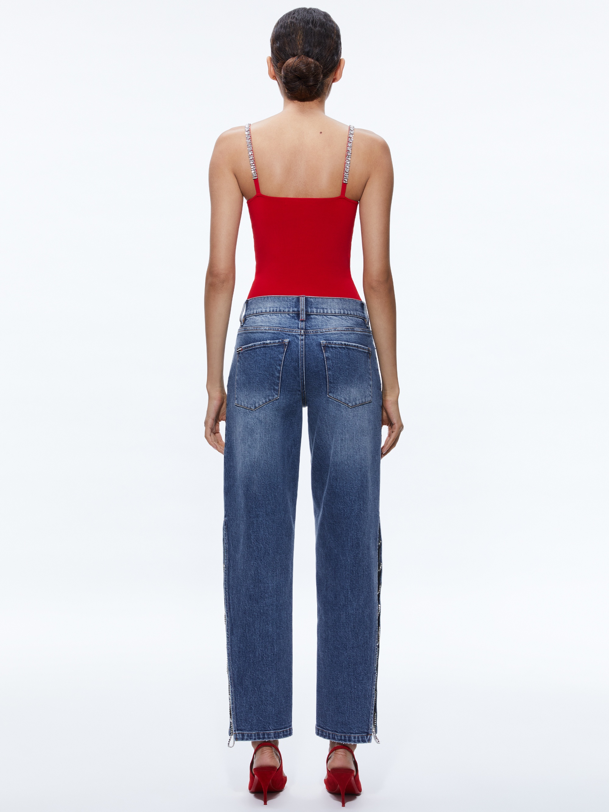 GAYLE EMBELLISHED SIDE JEAN - 3