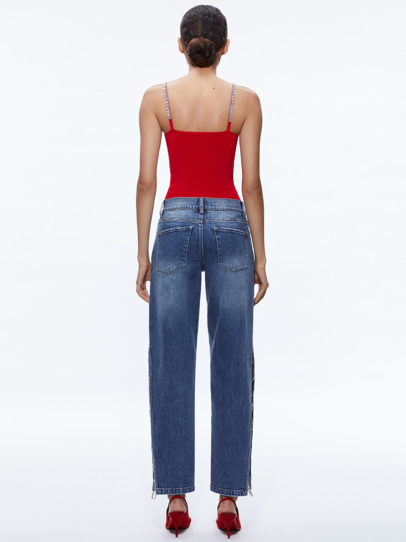 GAYLE EMBELLISHED SIDE JEAN 3