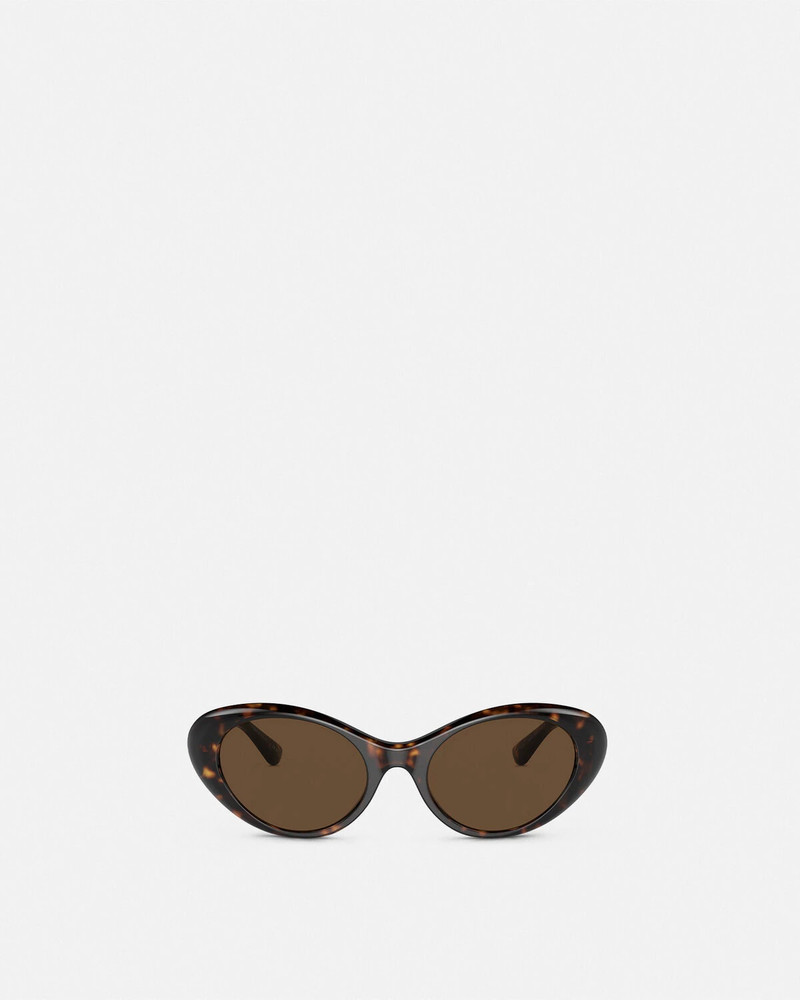 VERSACE La Medusa Oval Sunglasses outlook