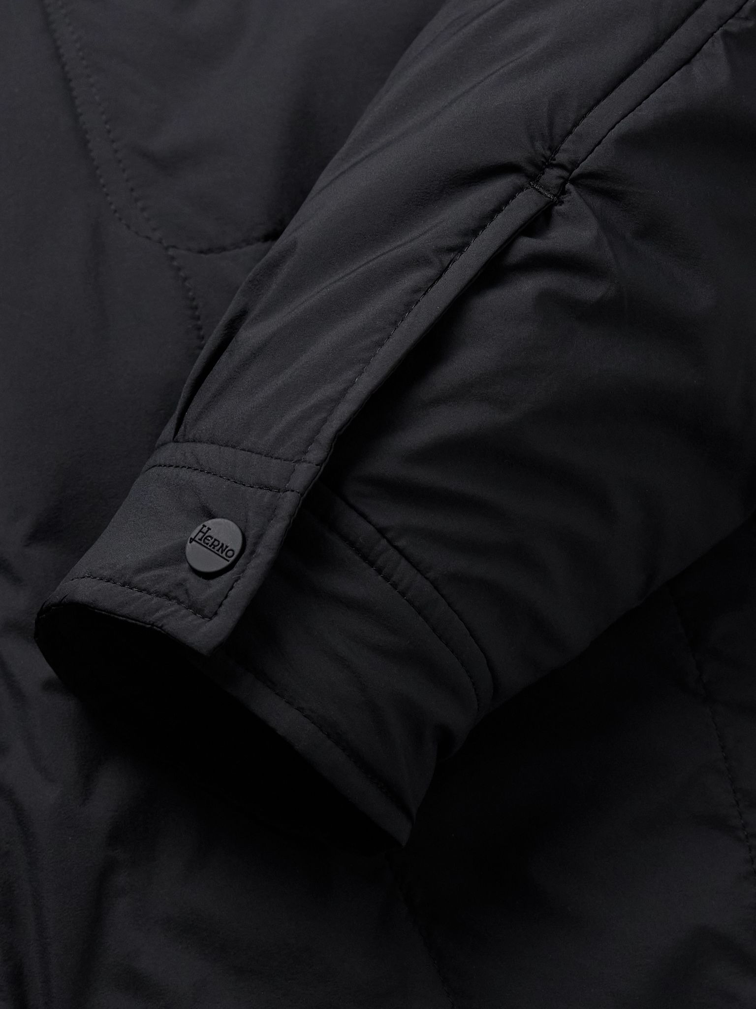 Padded Shell Shirt Jacket Navy - 5