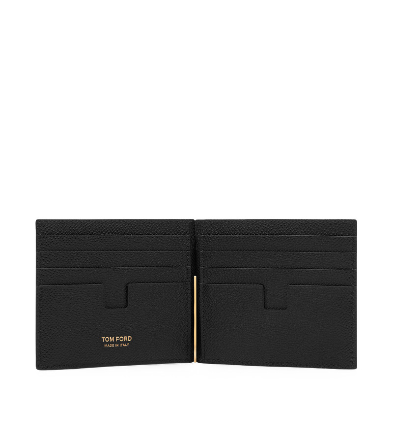 TOM FORD SMALL GRAIN LEATHER MONEY CLIP WALLET outlook
