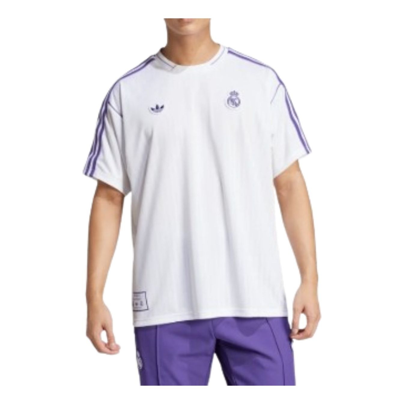 adidas Real Madrid Terrace Icons Jersey 'White Purple' JF2581 - 2