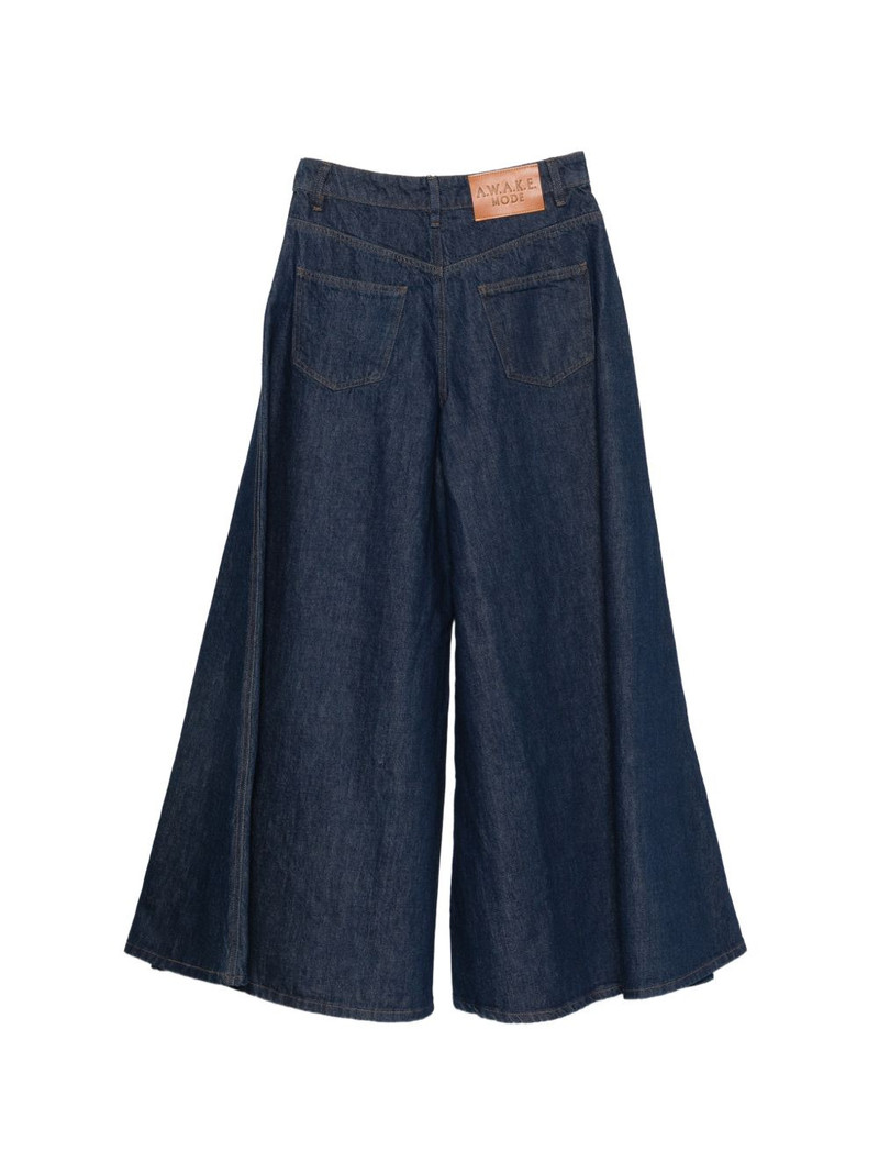A.W.A.K.E. MODE Mirror wide-leg jeans outlook