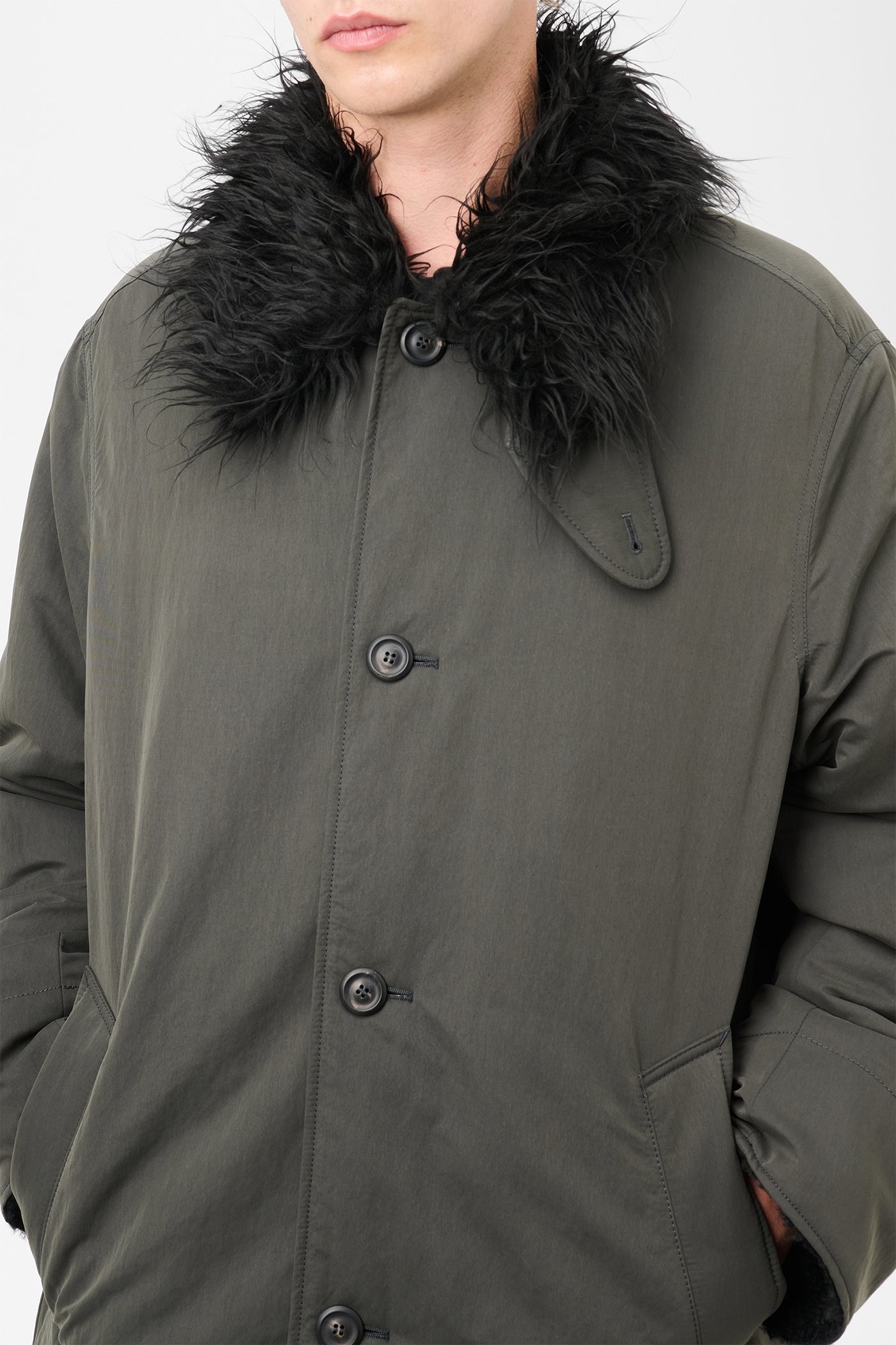Polar Coat Vapor Charcoal Peached Nylon - 4