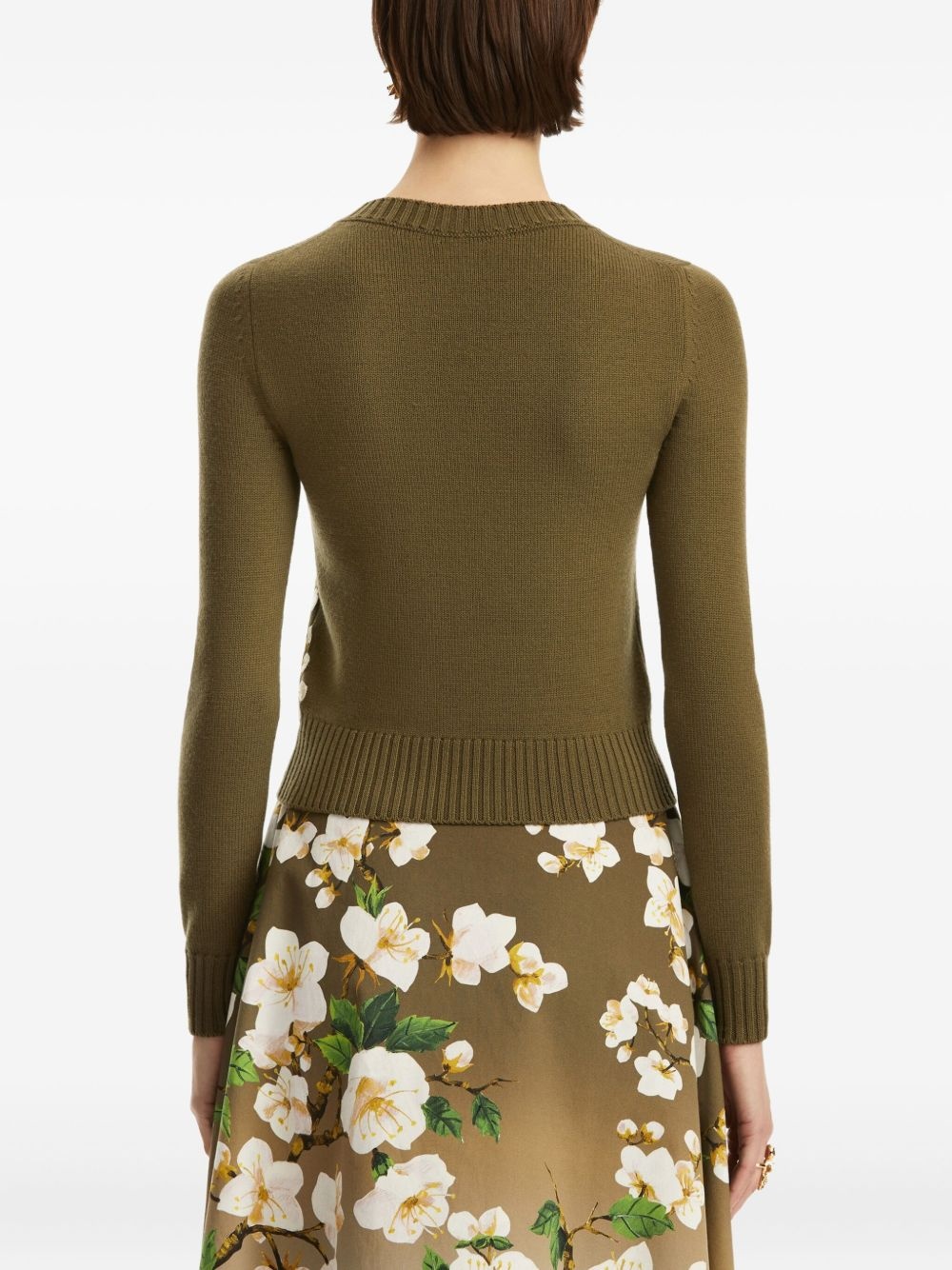 floral-embroidered sweater - 5