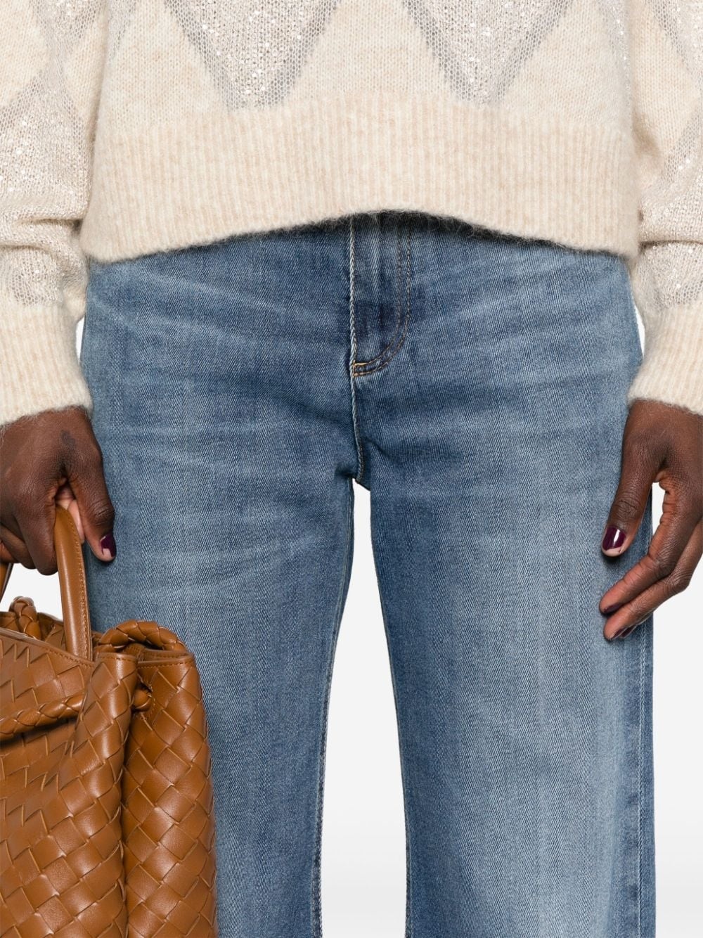high-rise straight jeans - 5