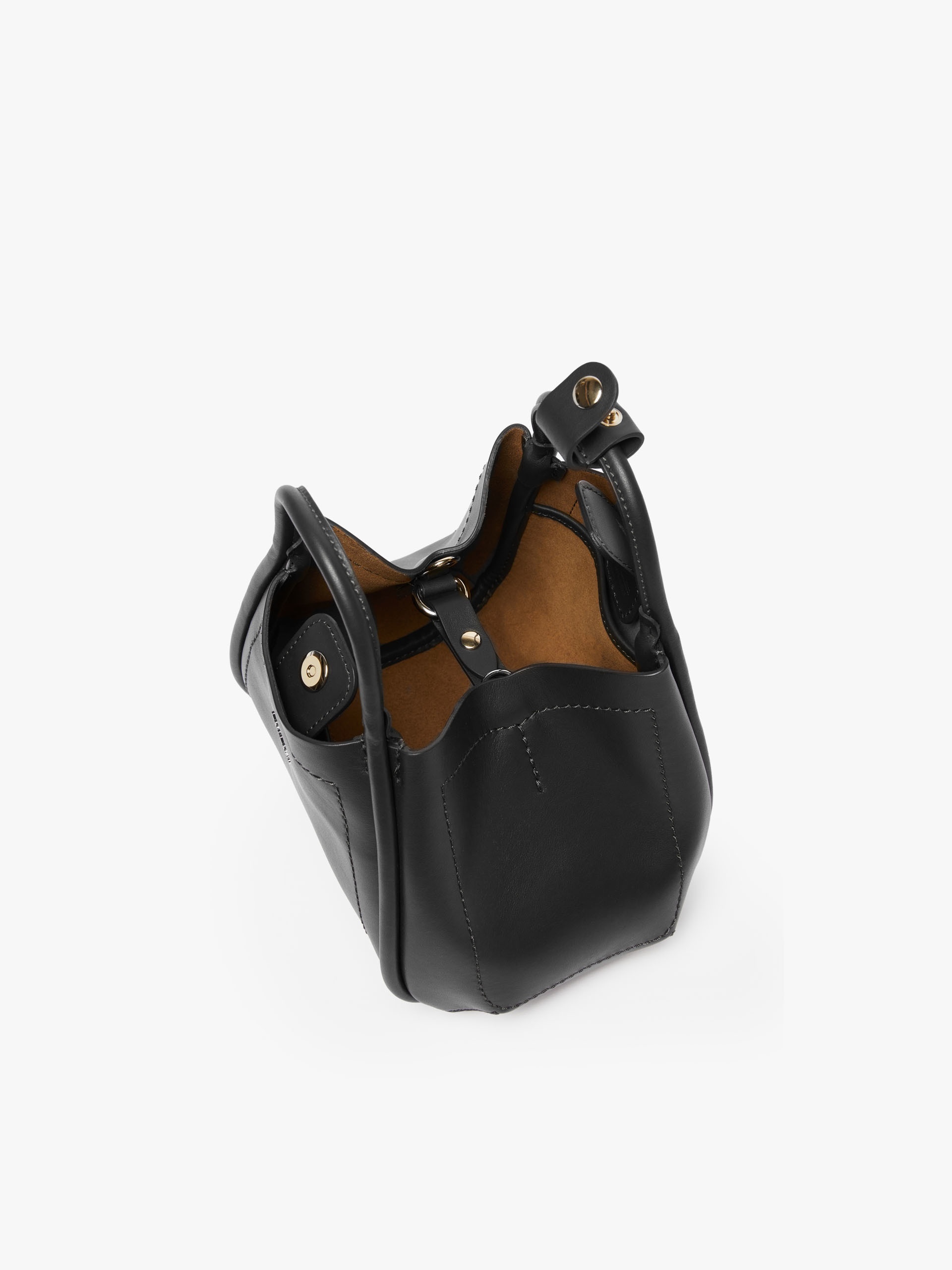 Marin Smooth Leather Bucket Bag