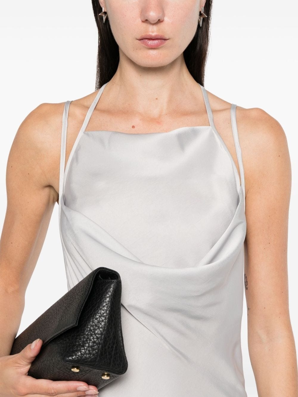 cowl-neck maxi dress - 5
