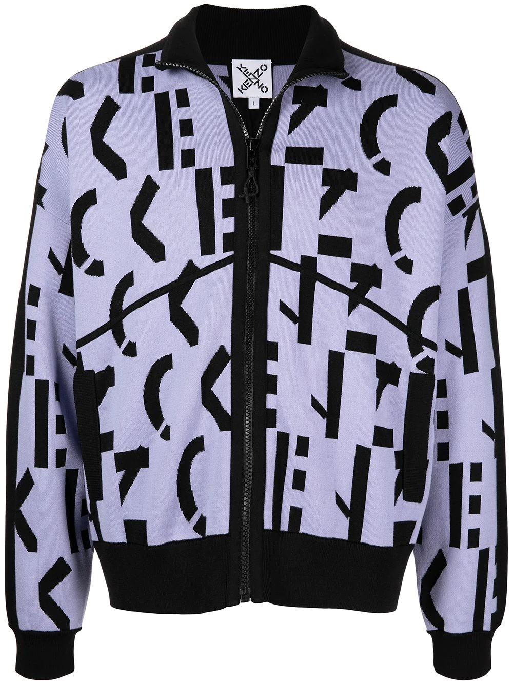 logo-print bomber jacket - 1