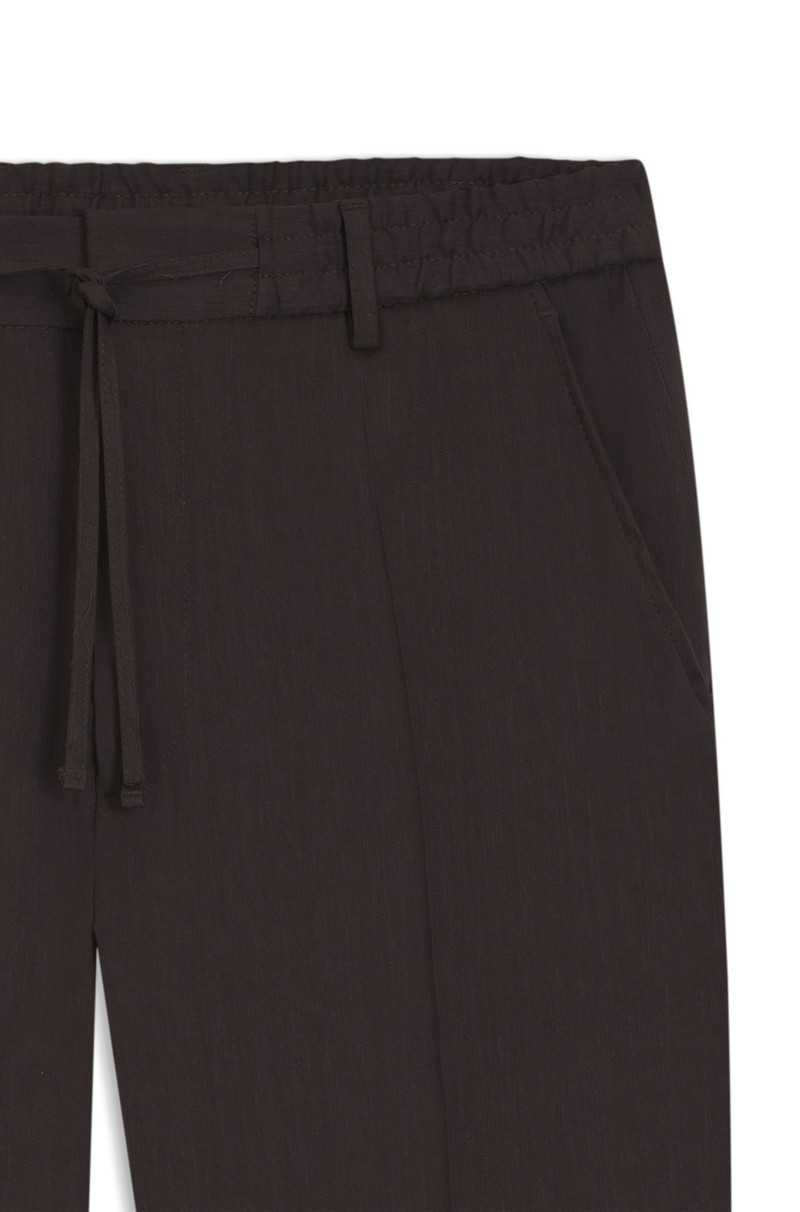 TAPERED-FIT TROUSERS IN A LINEN BLEND 6