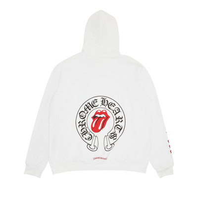 Chrome Hearts Chrome Hearts x Rolling Stone Lips Online Exclusive Hoodie 'White' outlook
