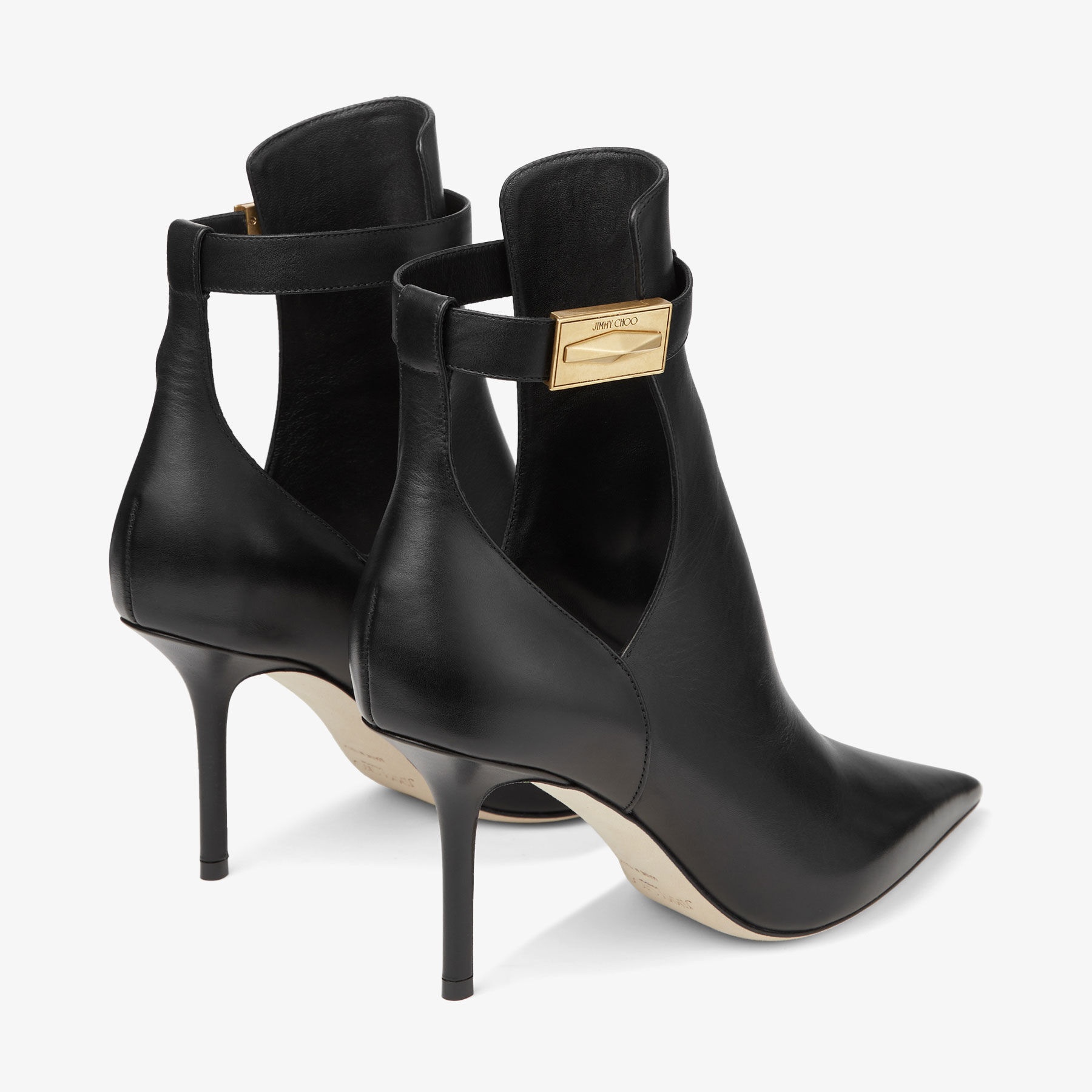 Nell Ankle Boot 85
Black Calf Leather Ankle Boots - 6
