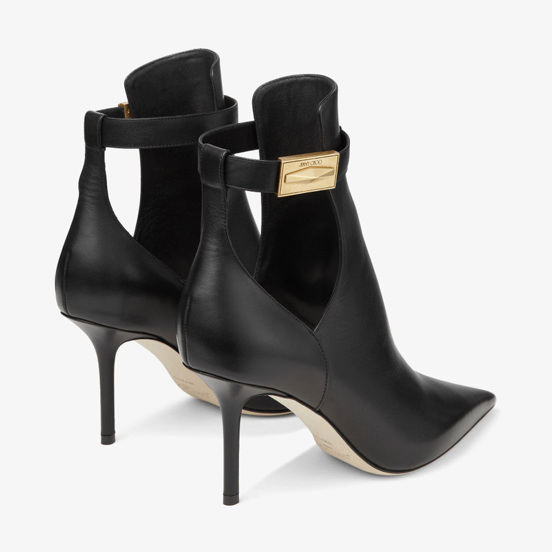 Nell Ankle Boot 85 Black Calf Leather Ankle Boots 6