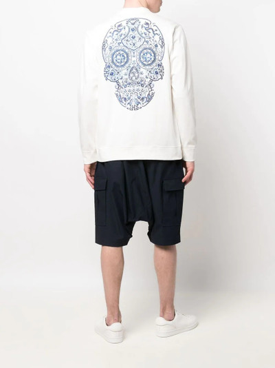 Junya Watanabe MAN skull-print cardigan outlook