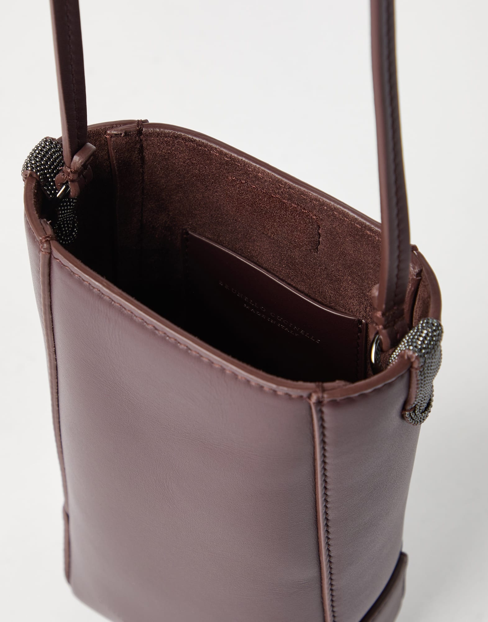 BC Duo phone holder in calfskin with monili - 5