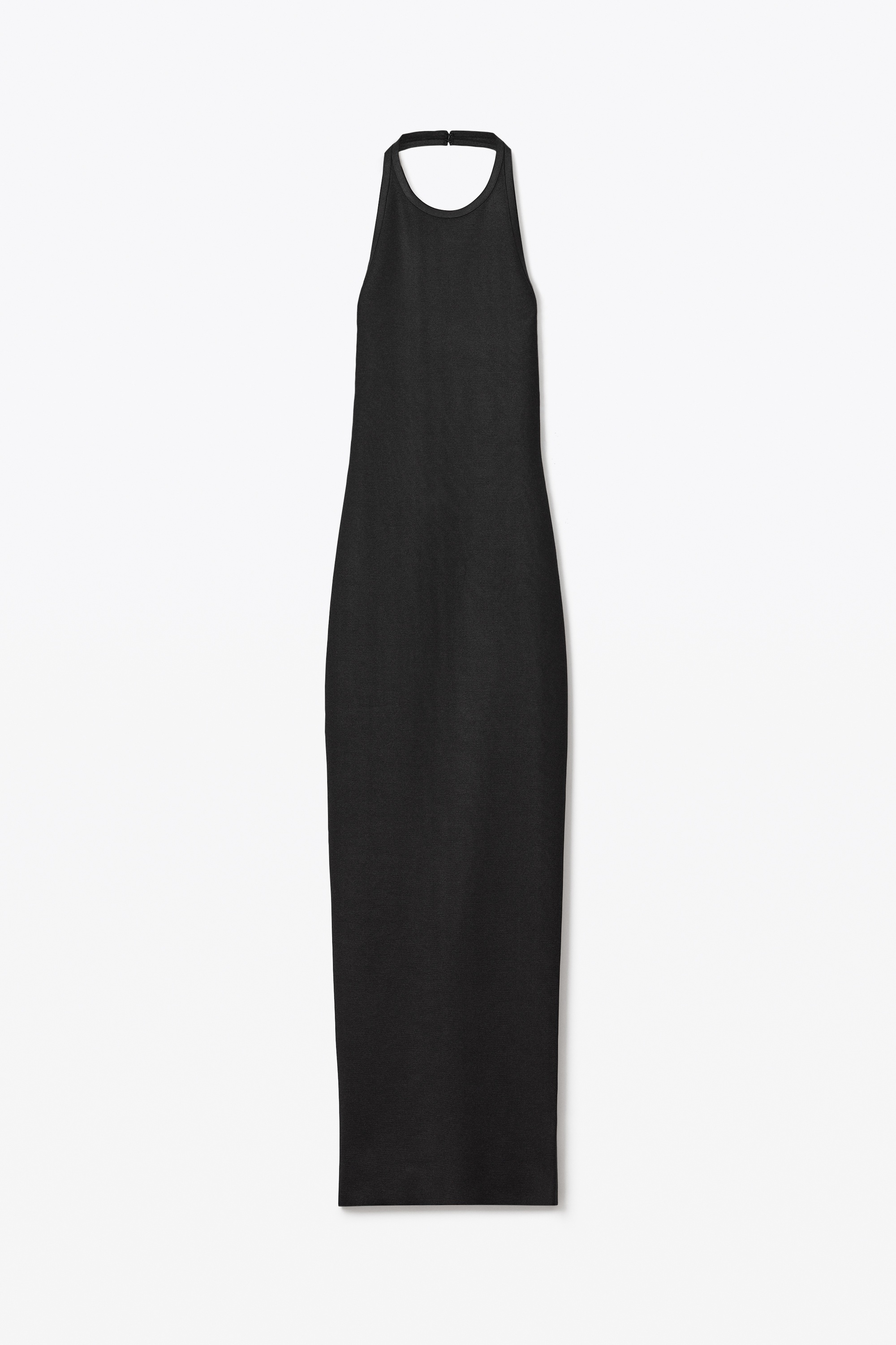 BONDED SEAM HALTER MAXI DRESS - 1