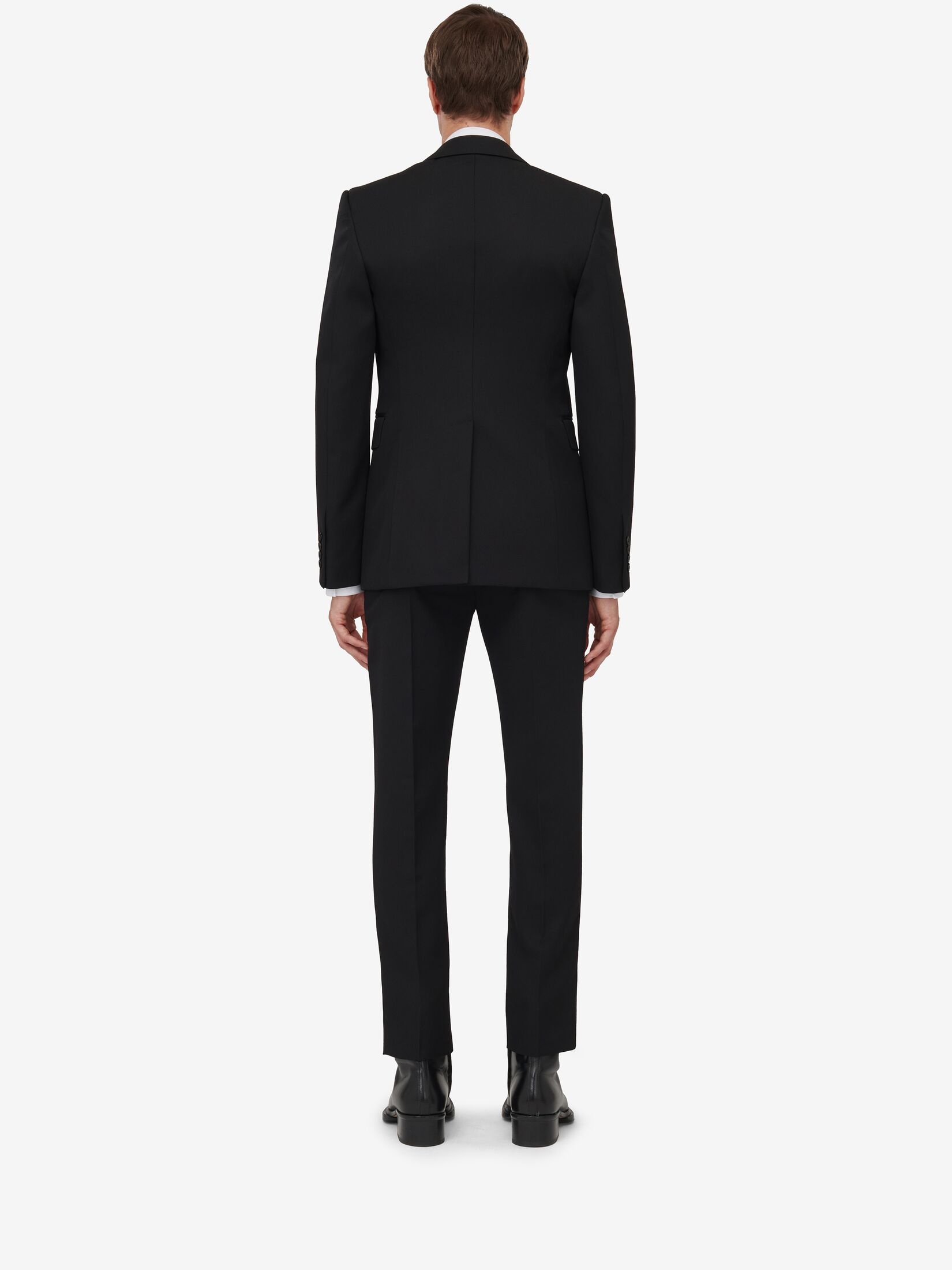 Men's Dragonfly Applique Single-breasted Jacket in Black - 4