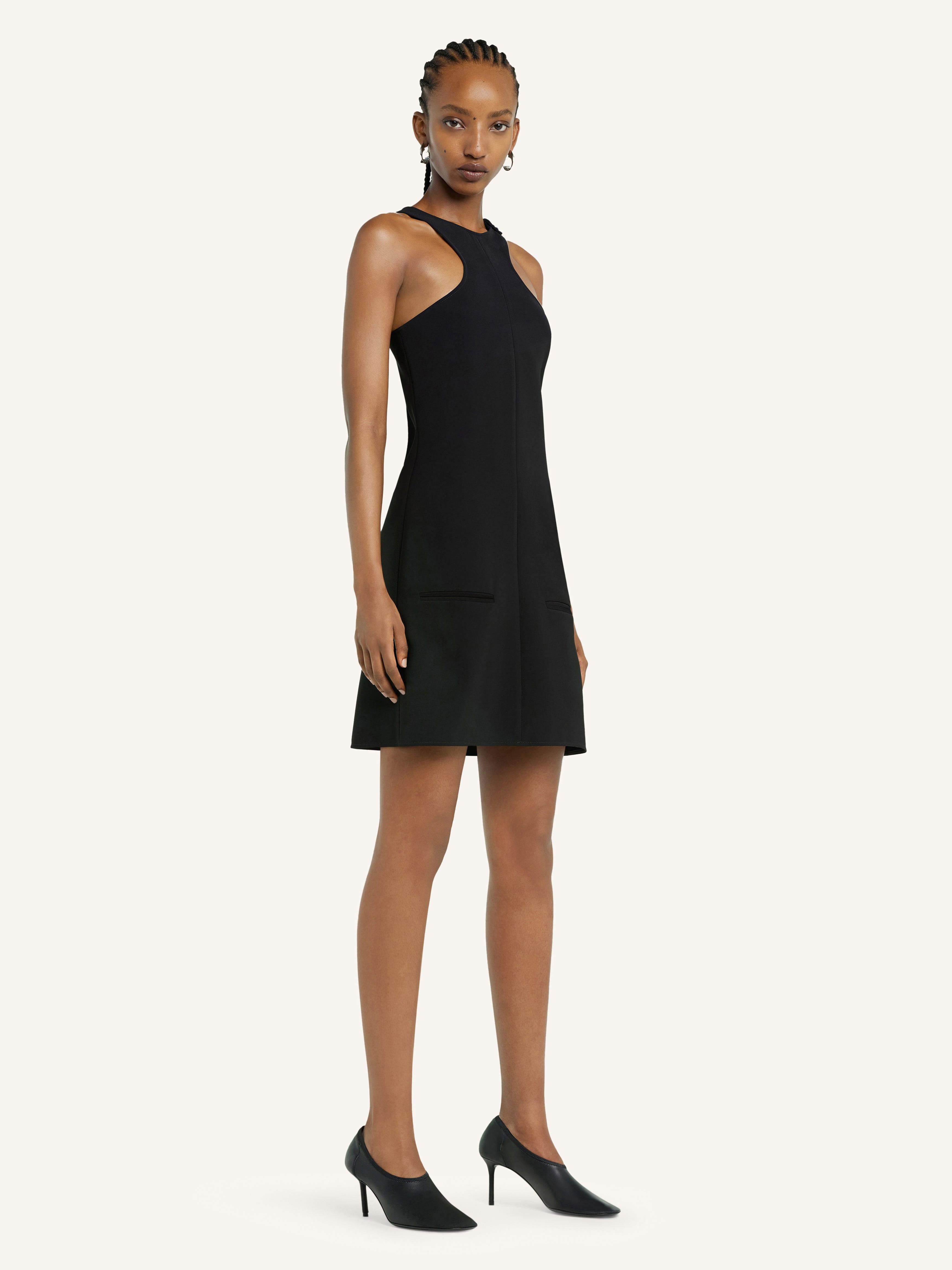 A-LINE SLEEVELESS SCUBA DRESS - 3