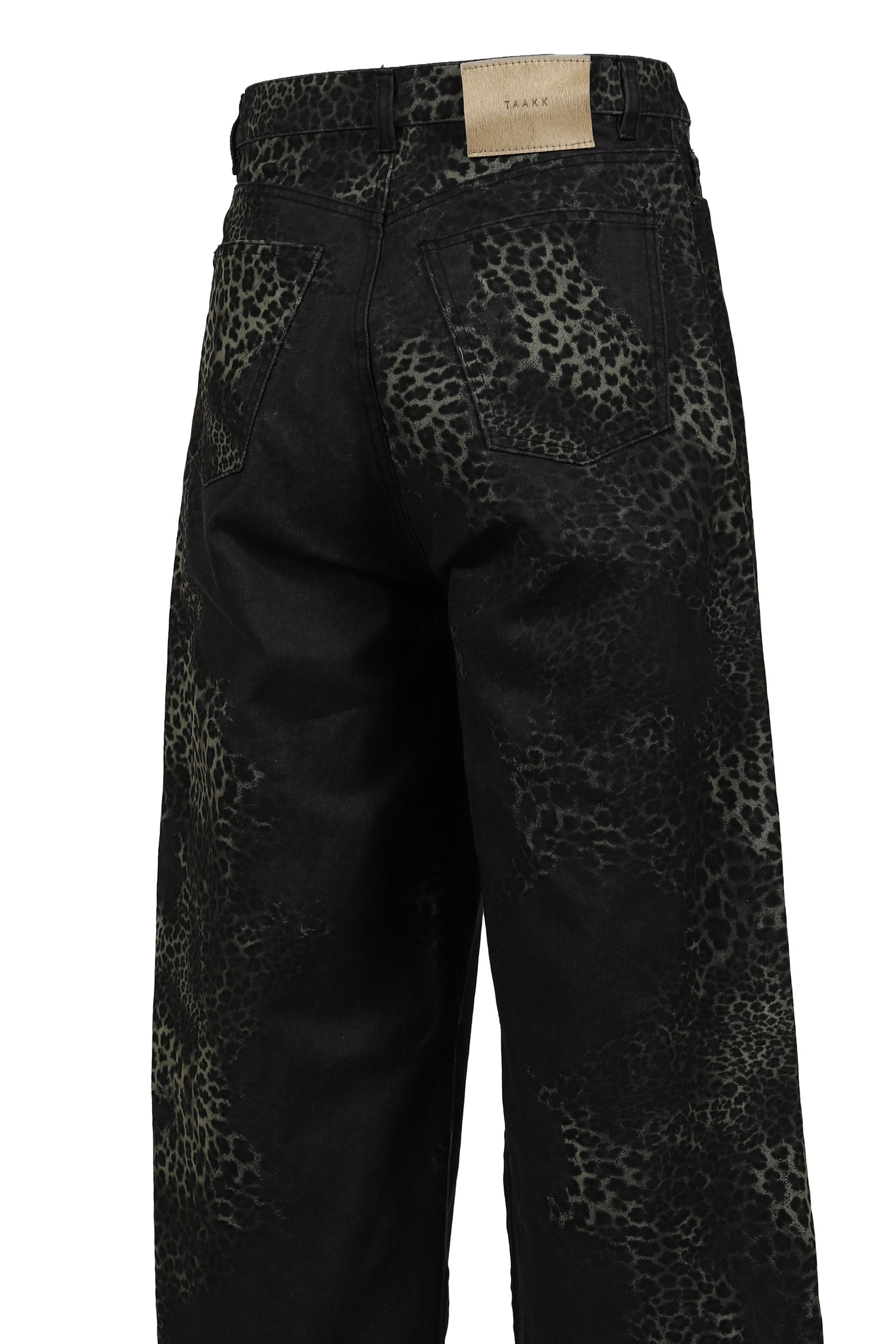 WIDE 5-POCKET PANTS / LEOPARD - 5