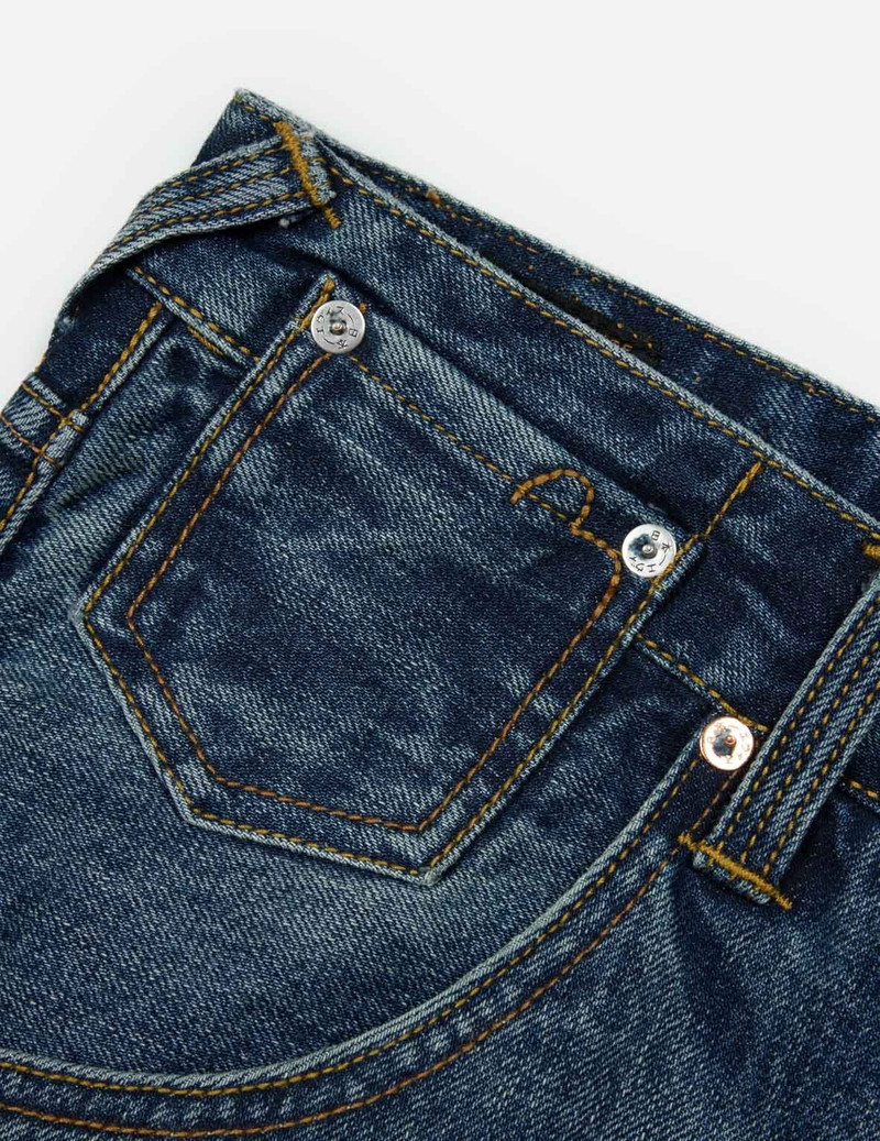 SEAGULL PRINT AND EMBROIDERY RELAX FIT JEANS 8