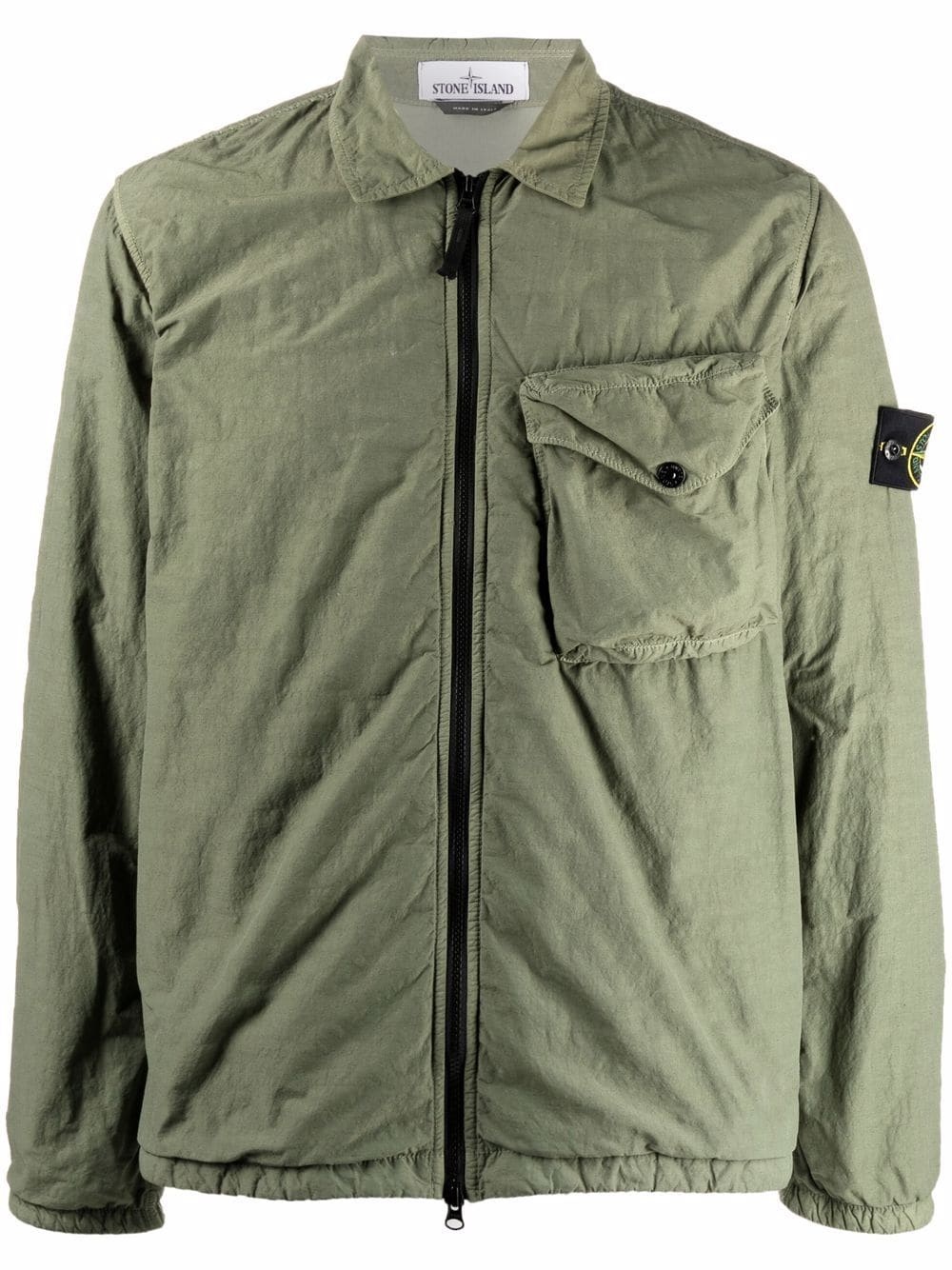 compass badge zipped jacket - 1