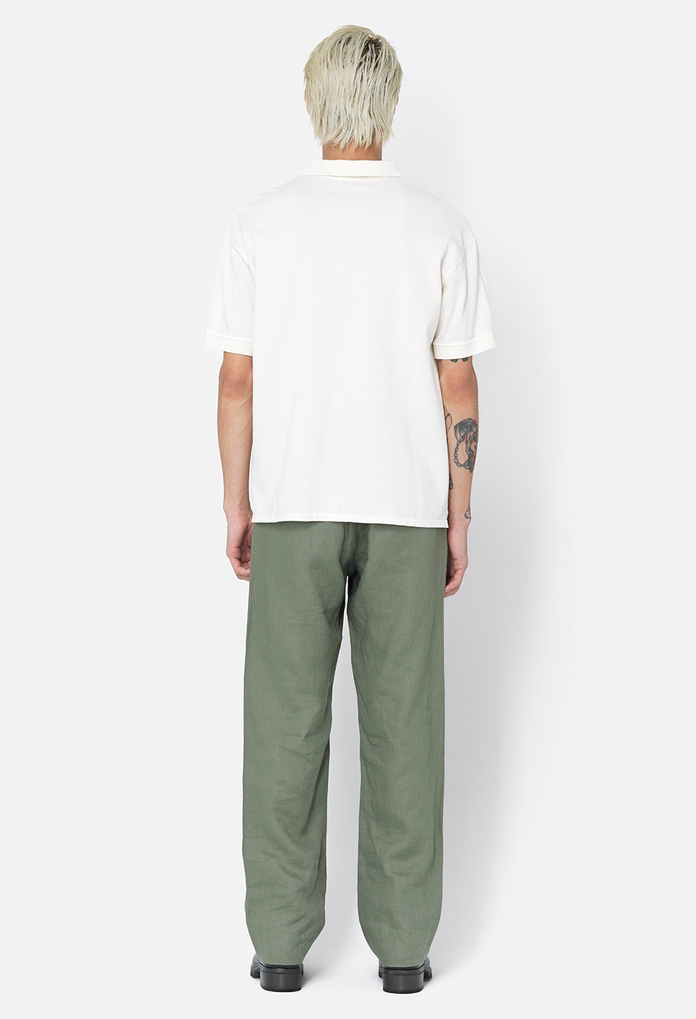 LINEN EASY TROUSER - 4