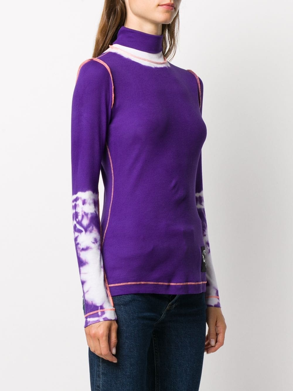  T-LAPIS turtle neck tie-dye jumper - 3