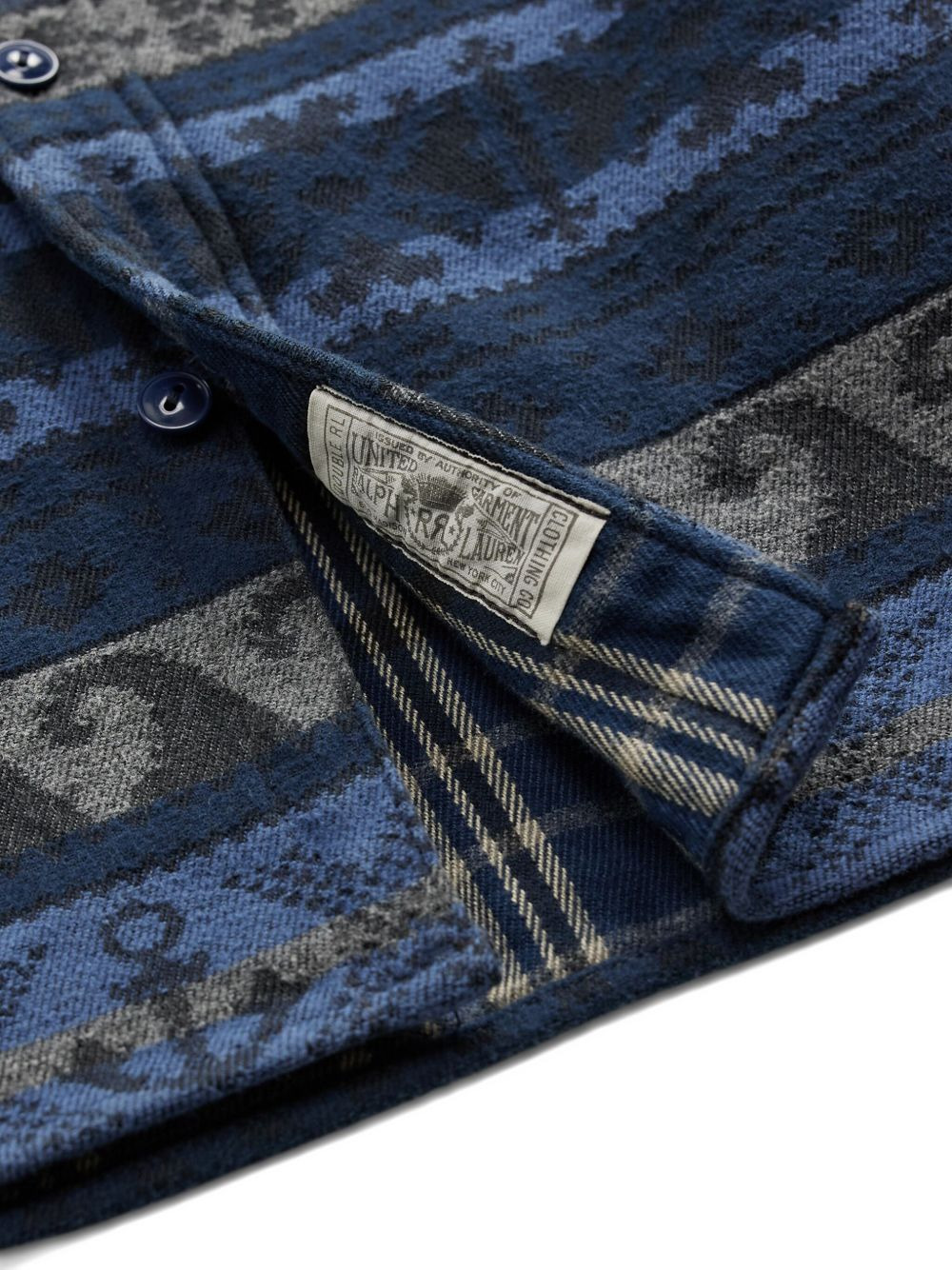 patterned-jacquard cotton shirt - 4