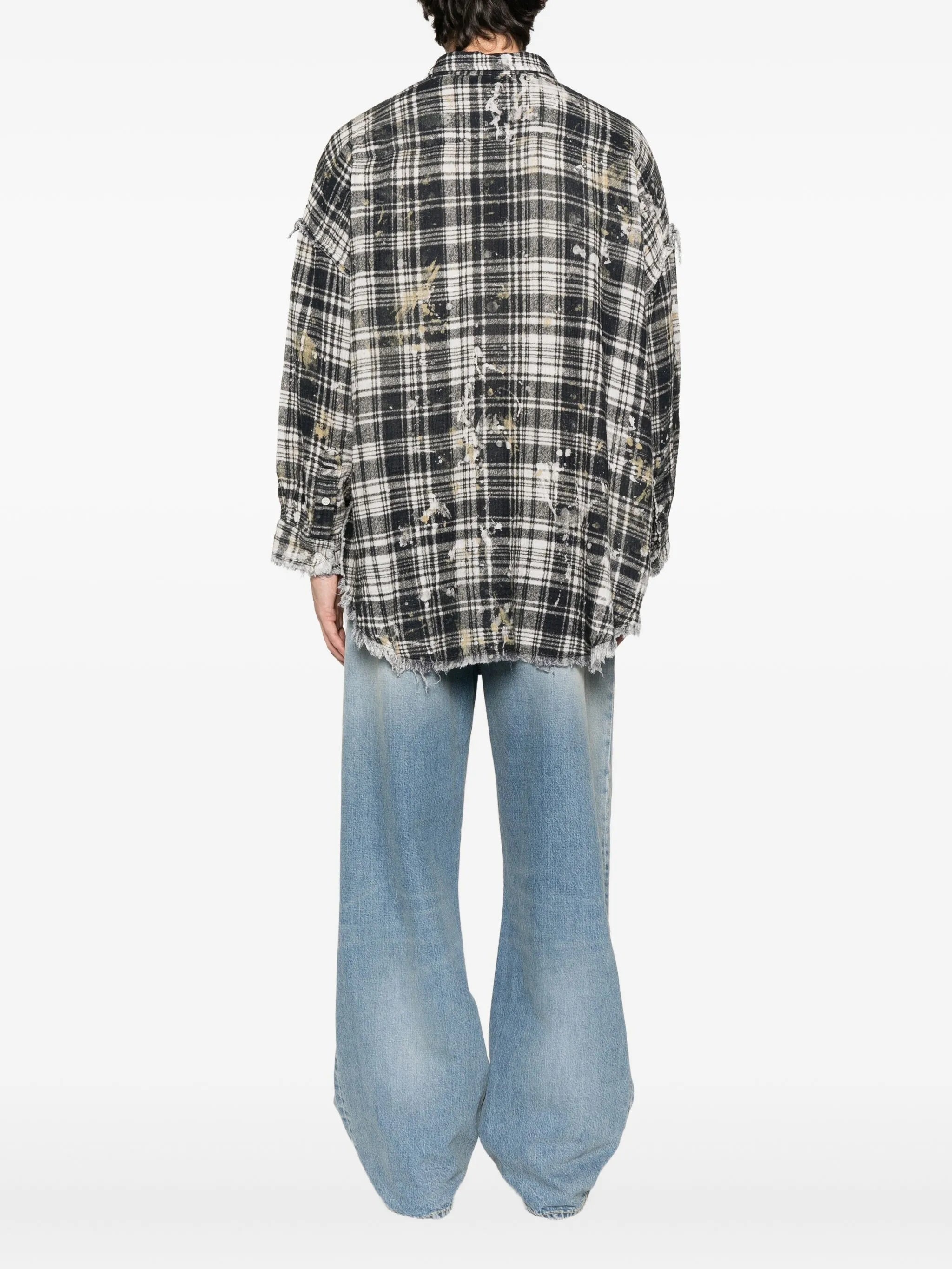 R13 Frayed Plaid Shirt - 5