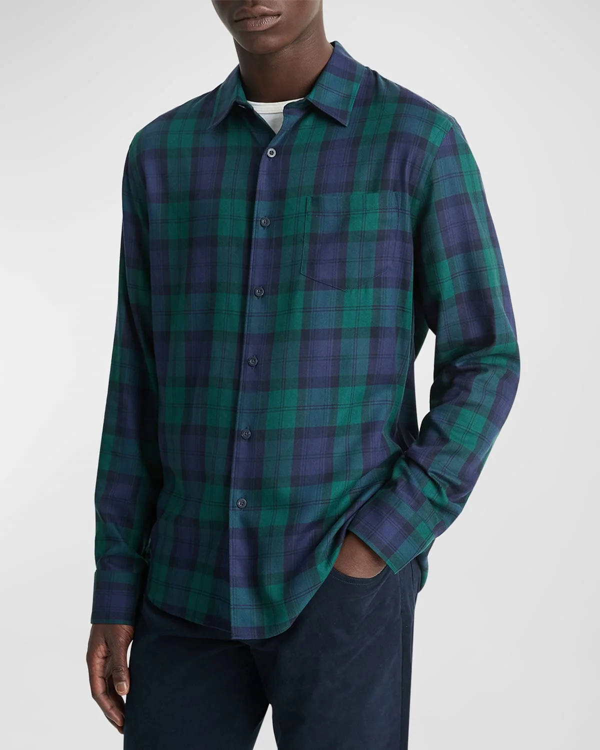Men's Castaic Plaid Sport Shirt - 1