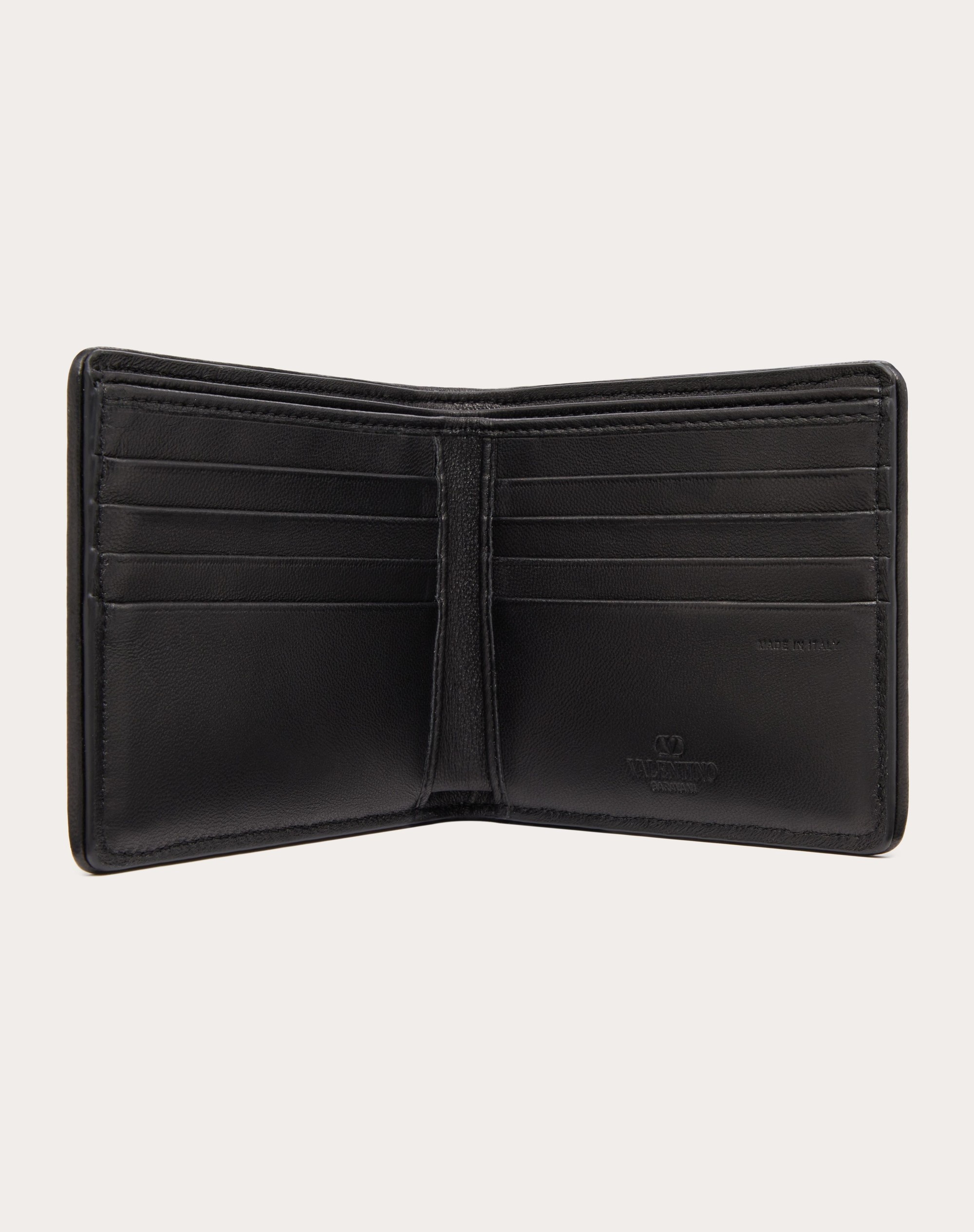 TOILE ICONOGRAPHE WALLET IN DENIM-EFFECT JACQUARD FABRIC WITH LEATHER DETAILS - 5