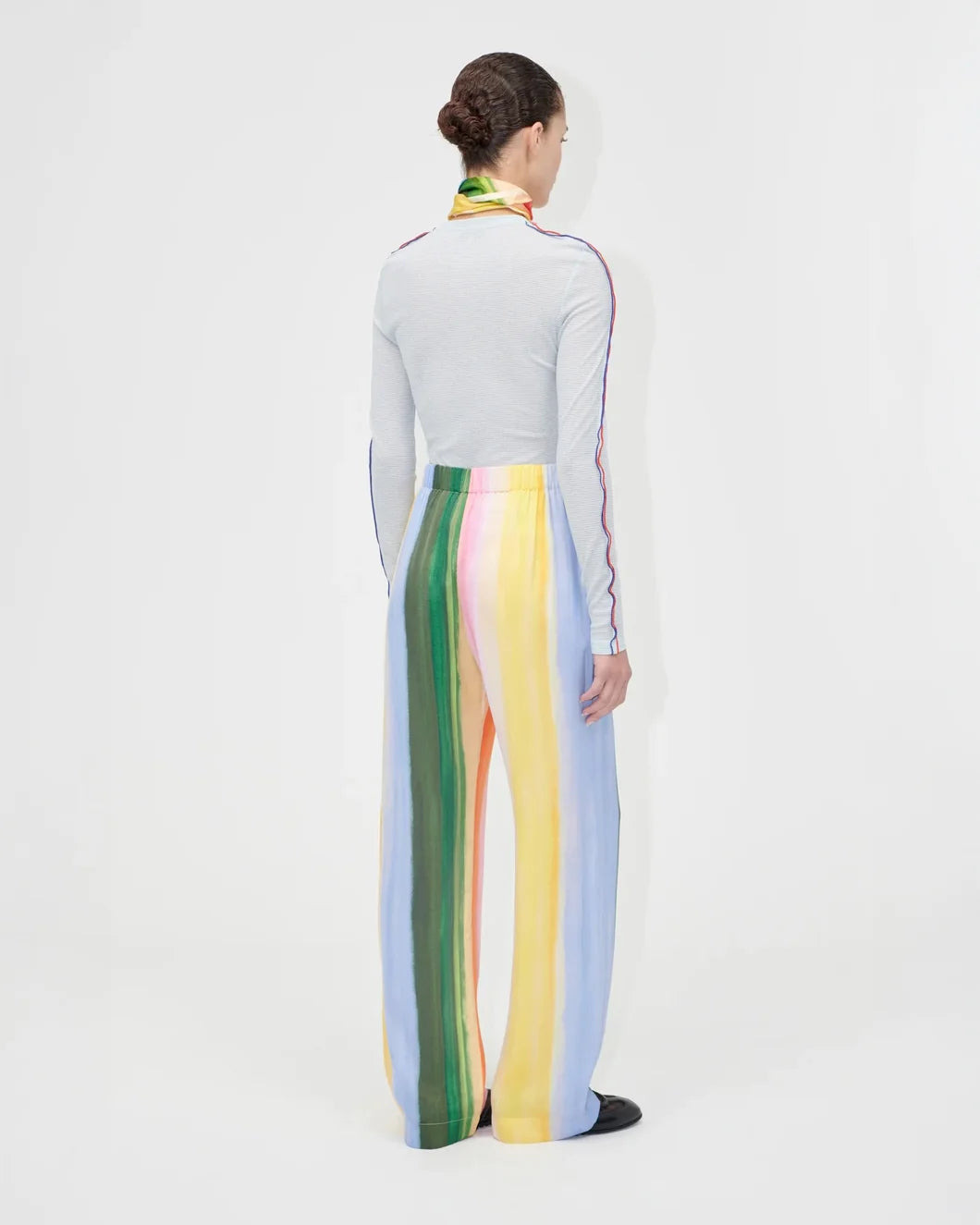 ELASTICATED LONG PANTS PASTEL HUE - 3