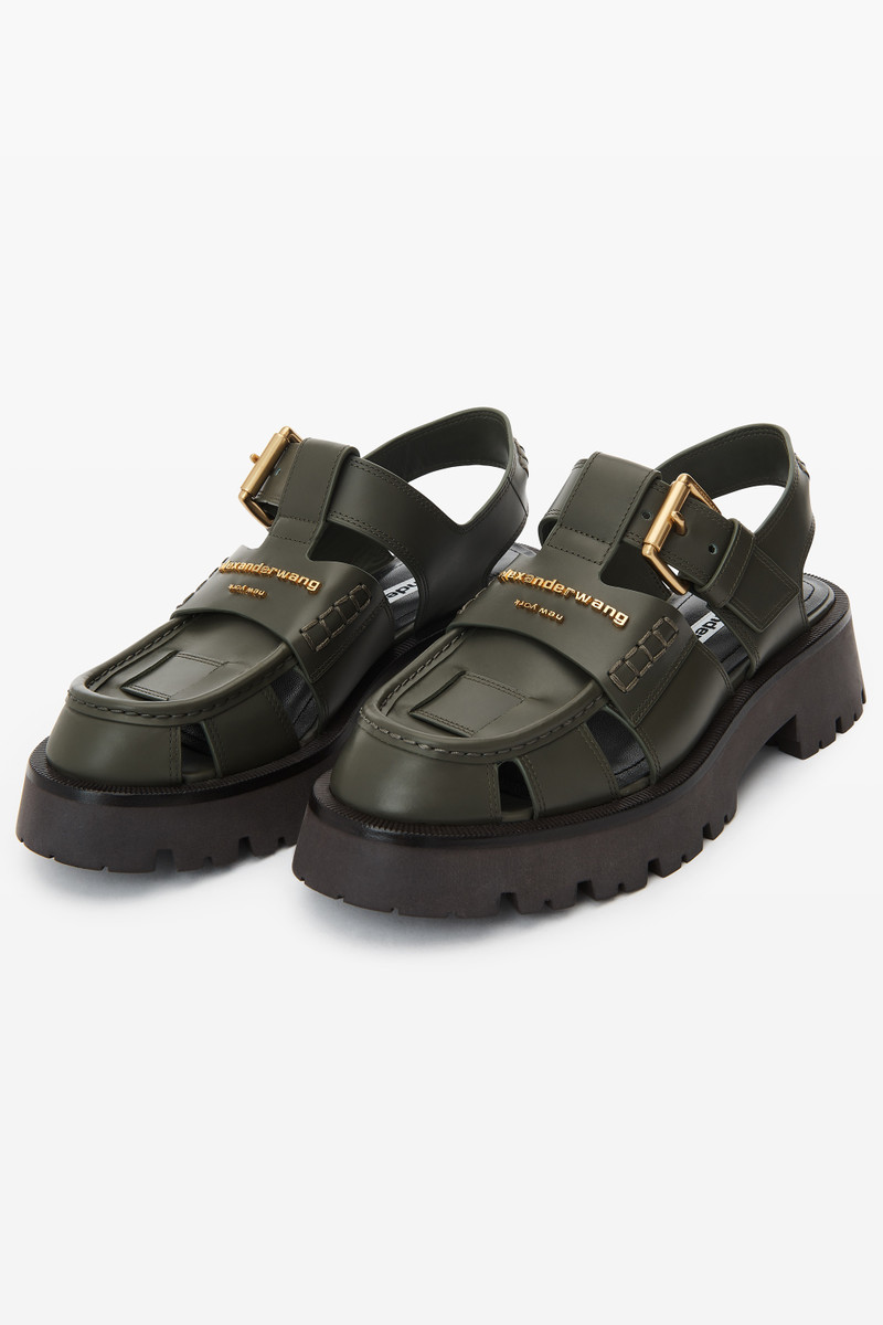 Alexander Wang Carter Cage Sandal in Box Calf outlook