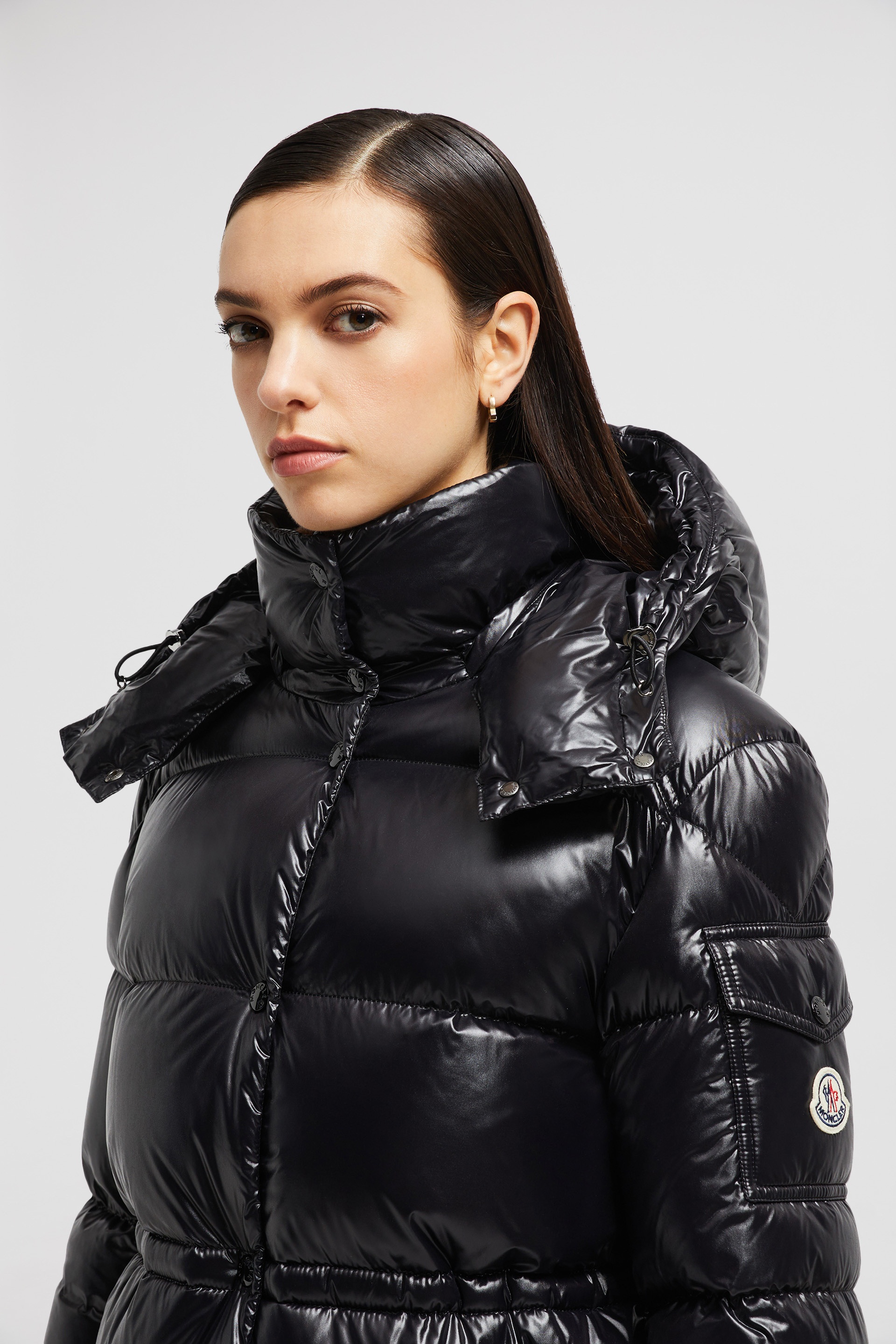 Moncler Cavettaz Long Down Jacket | REVERSIBLE