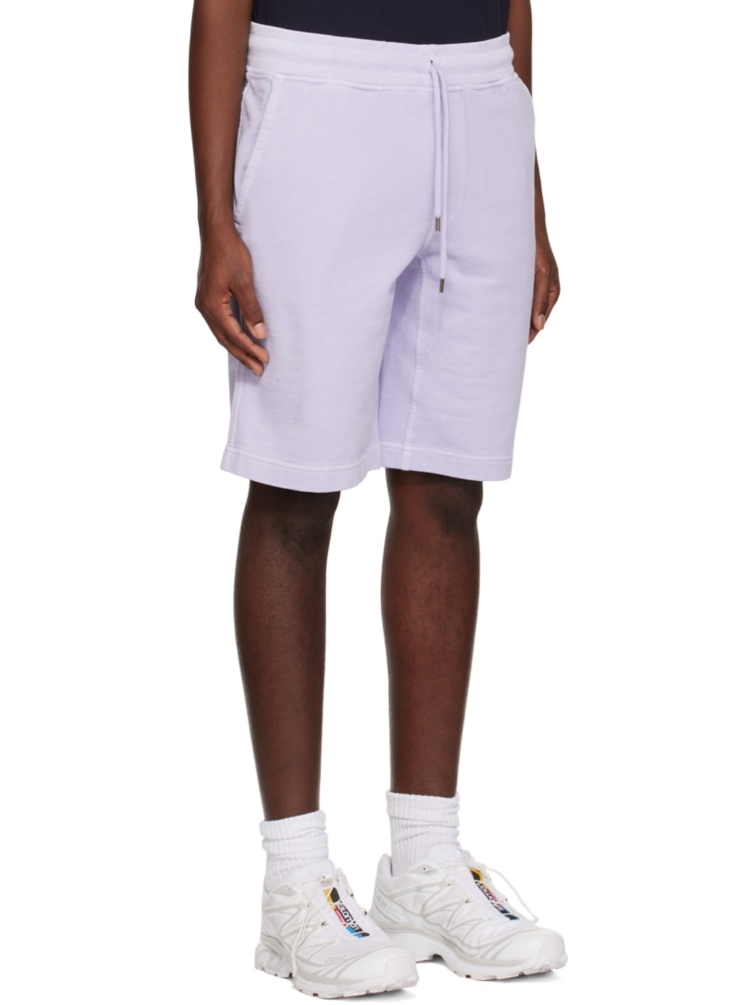 Purple Drawstring Shorts - 2