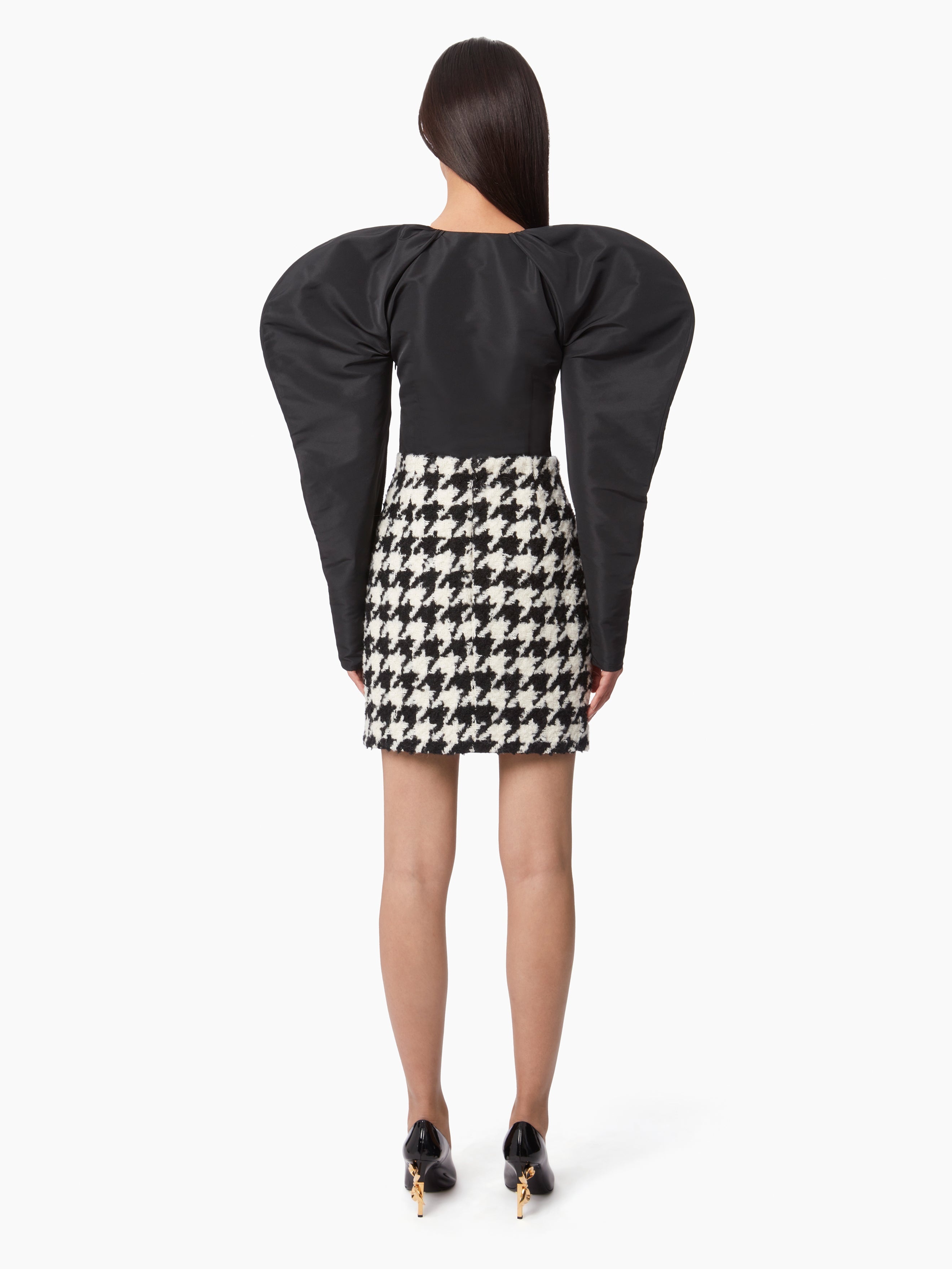 MINI HOUNDSTOOTH SKIRT - 4