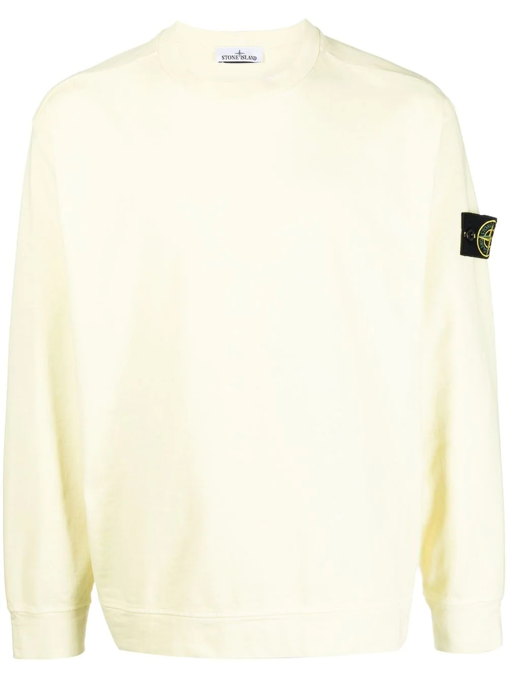 Compass-patch cotton sweatshirt - 1