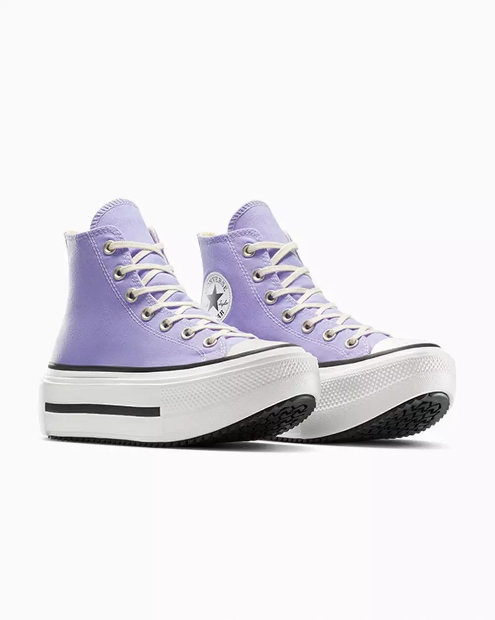 Chuck Taylor All Star Hi Double Stack "Violet" Unisex Shoe - 4