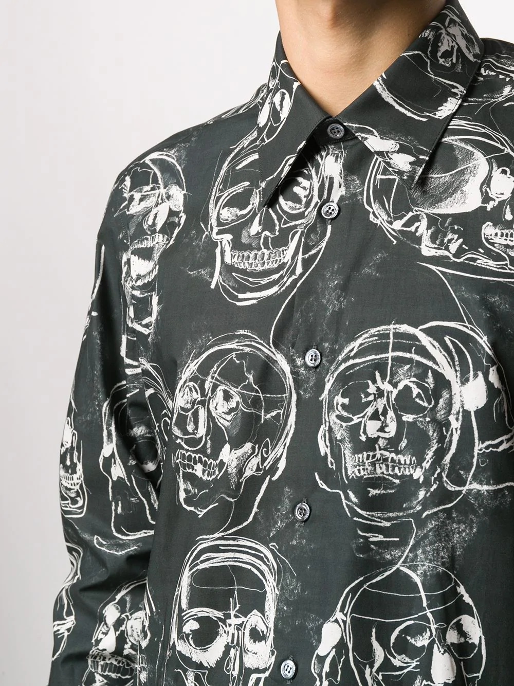 skull-print shirt - 5