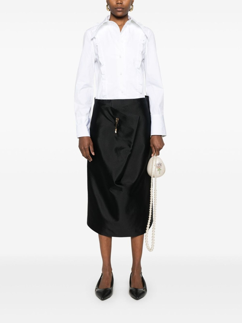 Carven Fold Front midi skirt outlook