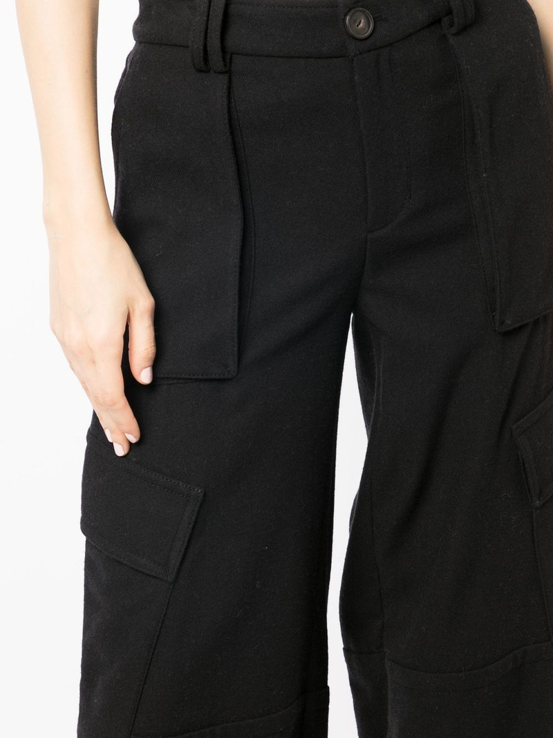 flannel wide-leg trousers 5