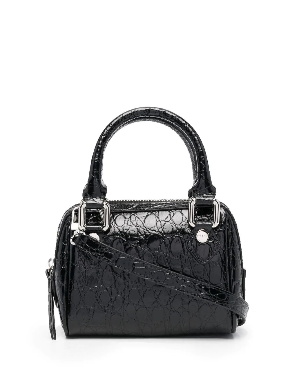 Dora croc-embossed leather tote bag - 1