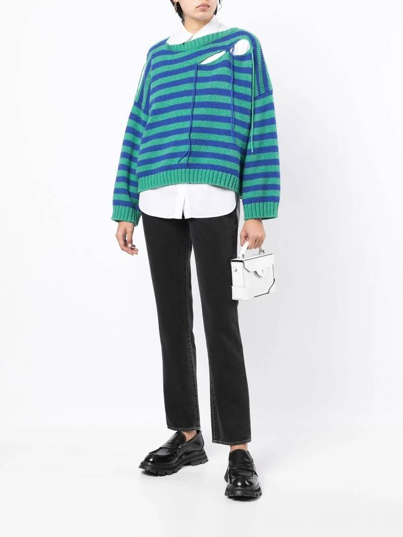 KENZO logo-patch slim-cut jeans outlook